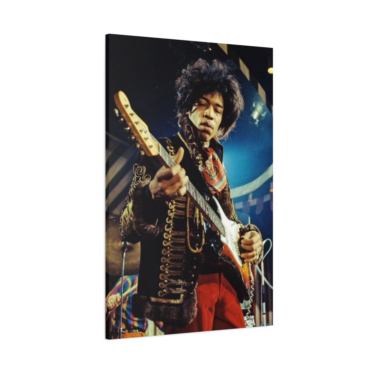 Jimi Hendrix Playing Guitar Poster Wall Art & Canvas Prints