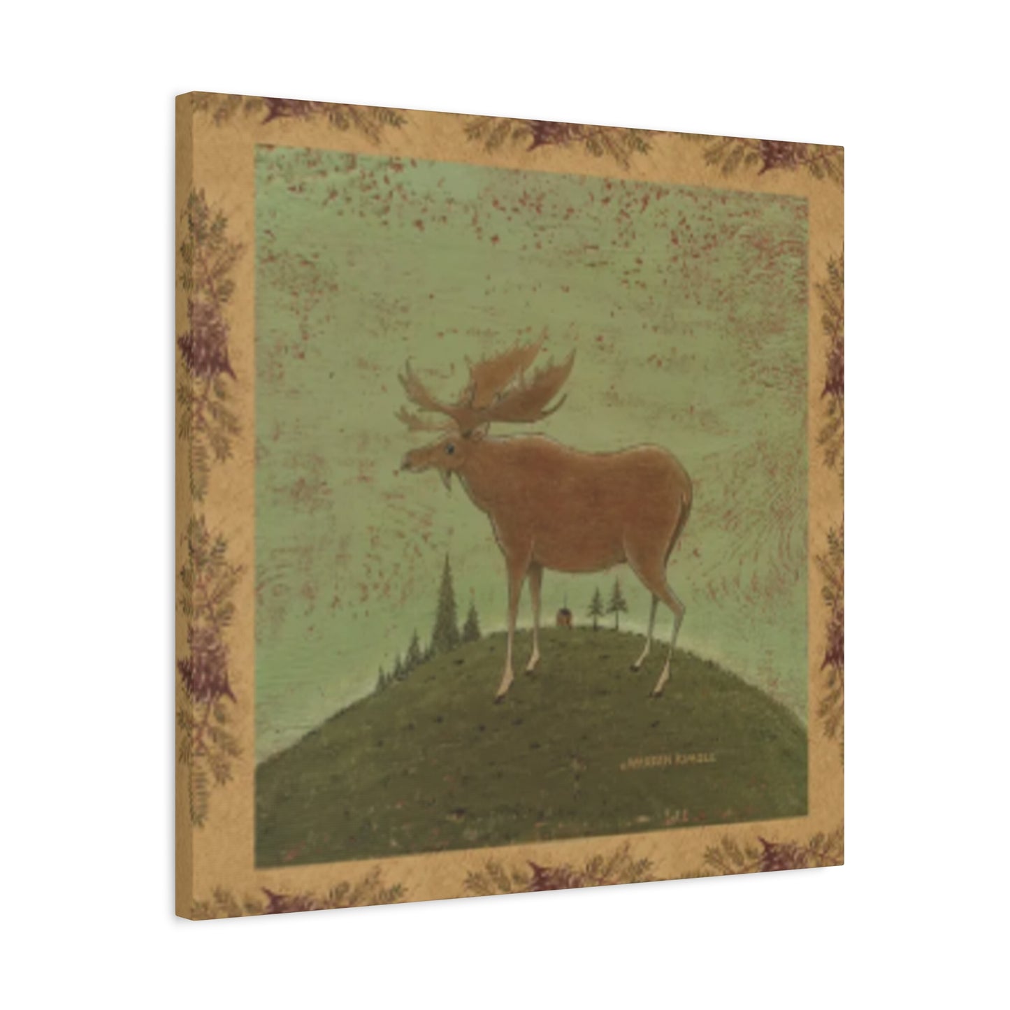 Reindeer Painting Poster Wall Art & Canvas Prints