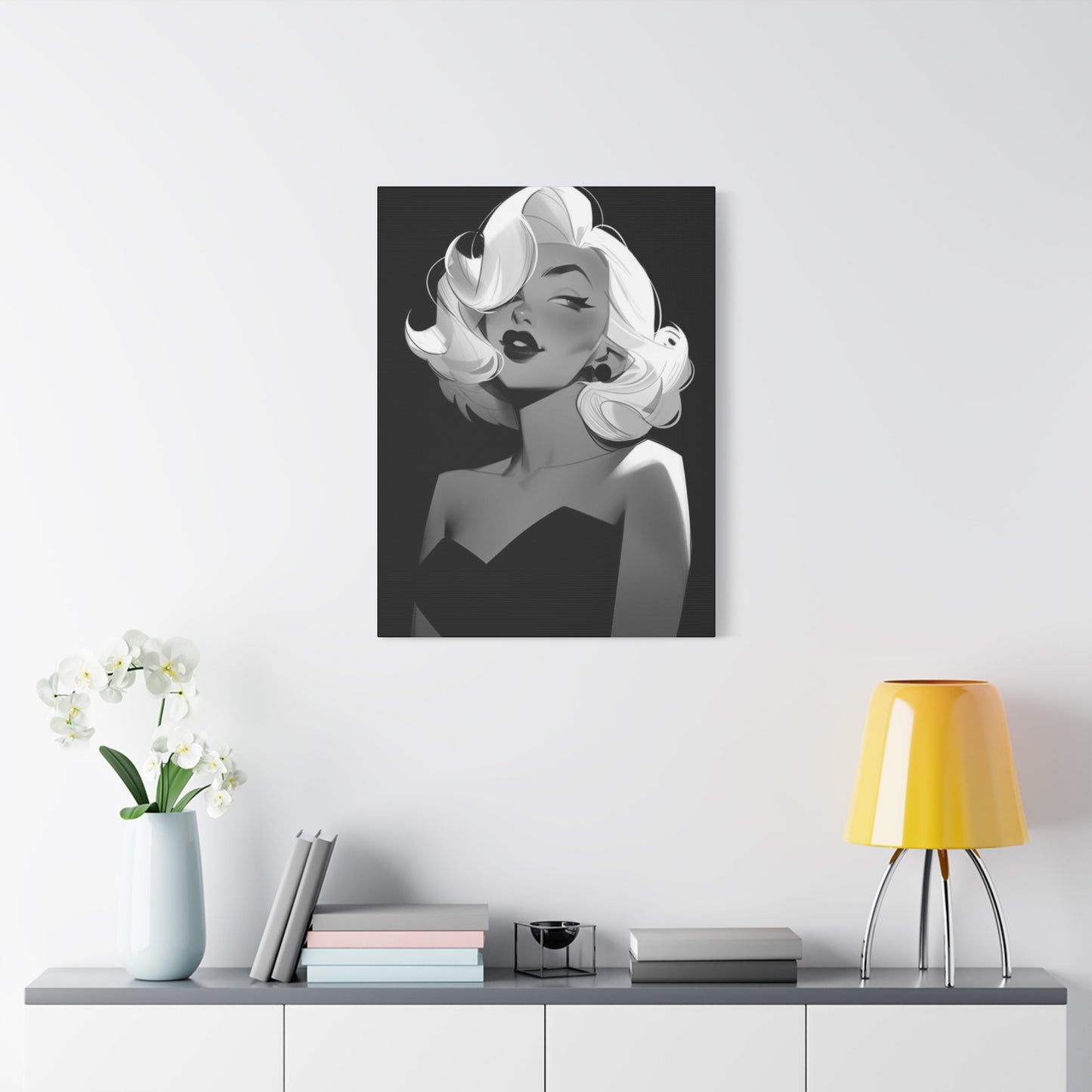 Beautiful Marilyn Monroe Cartoon Wall Art & Canvas Prints