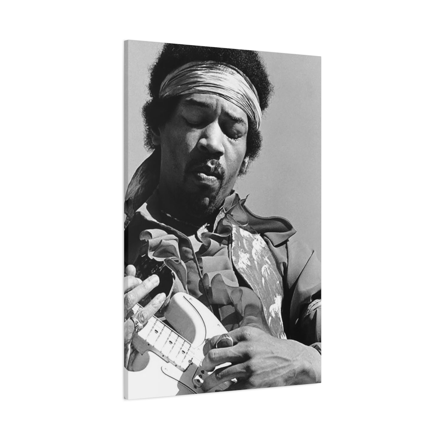 Black & White Jimi Hendrix Poster Wall Art & Canvas Prints