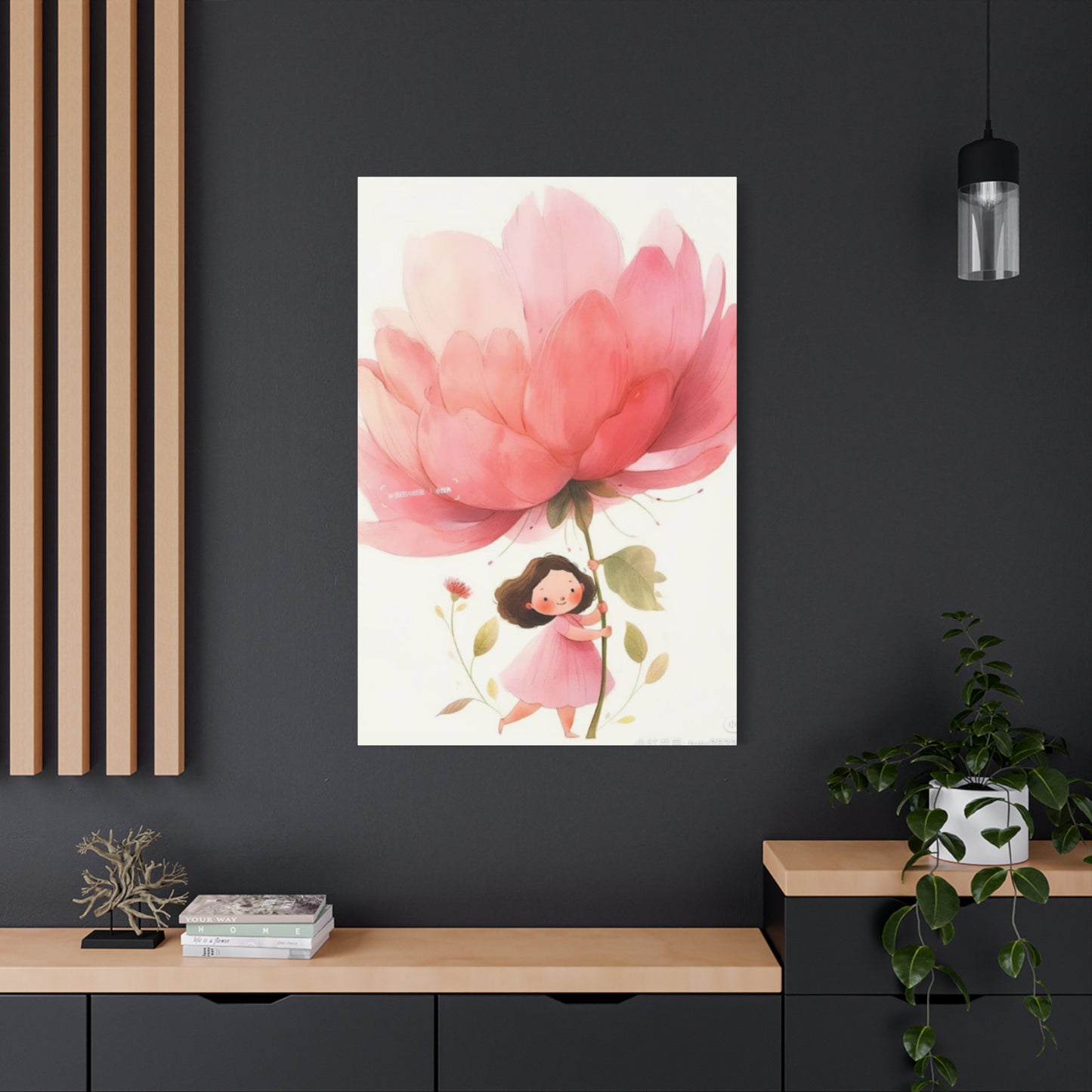 Girl with Flower Fairies Wall Art & Canvas Prints