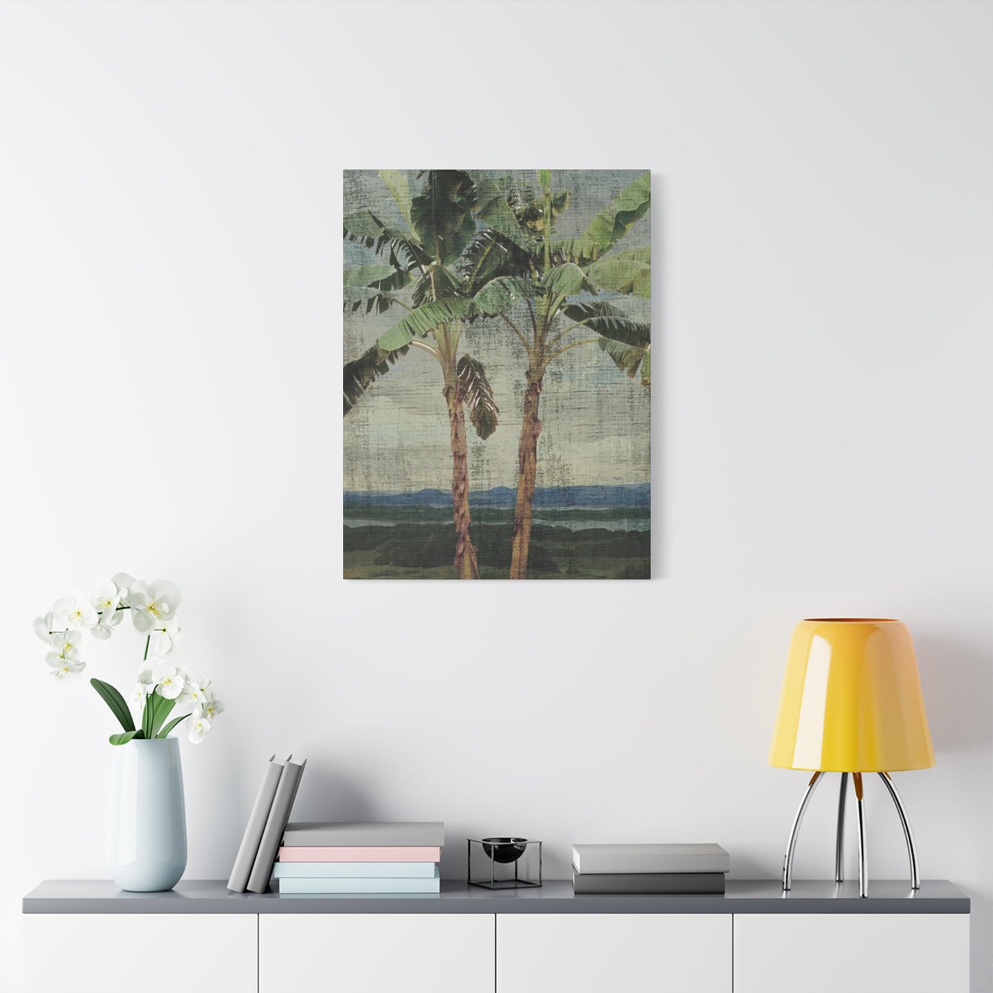 Two Palm Tree On The Beach Wall Art & Canvas Prints