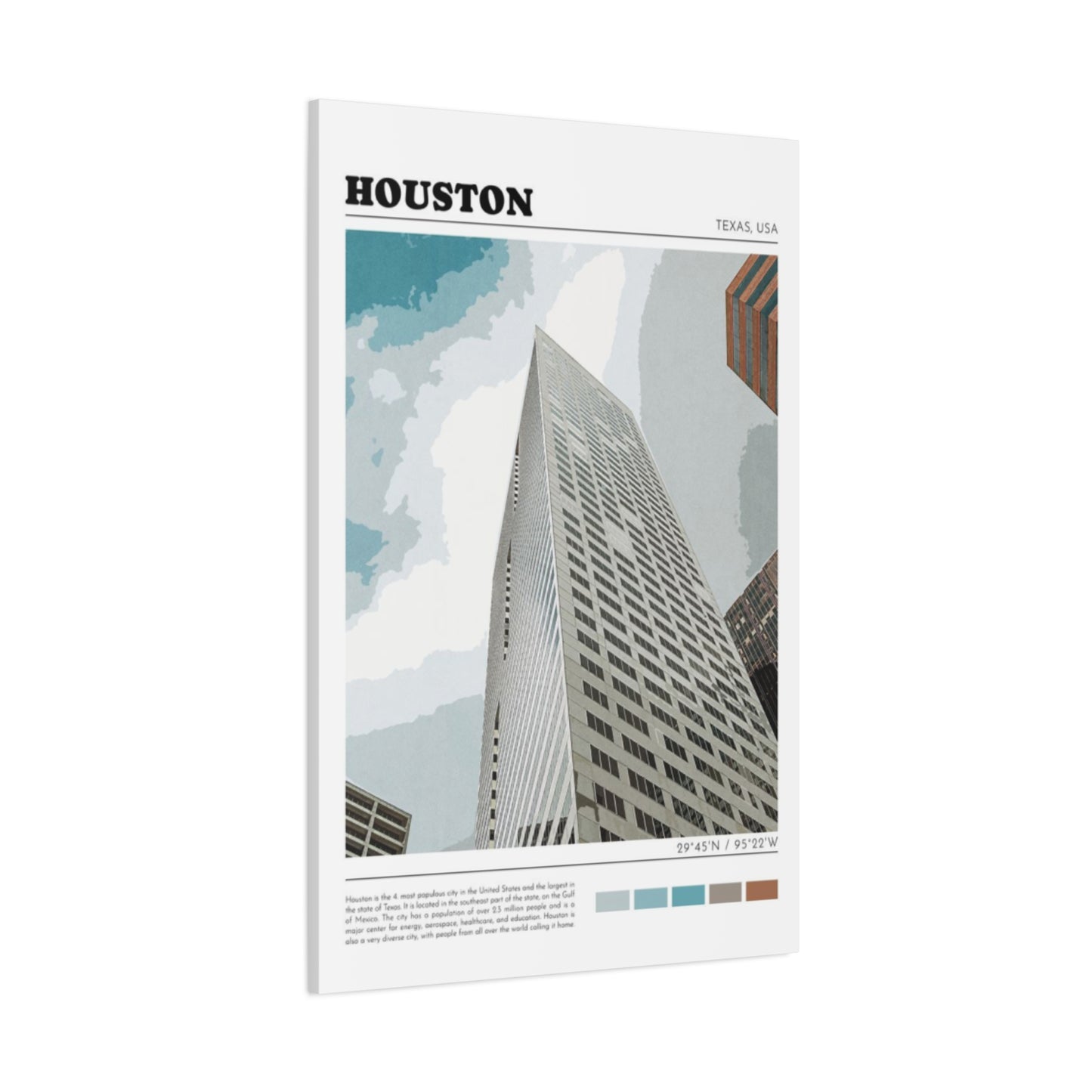 Building in Houston Skylines Wall Art & Canvas Prints