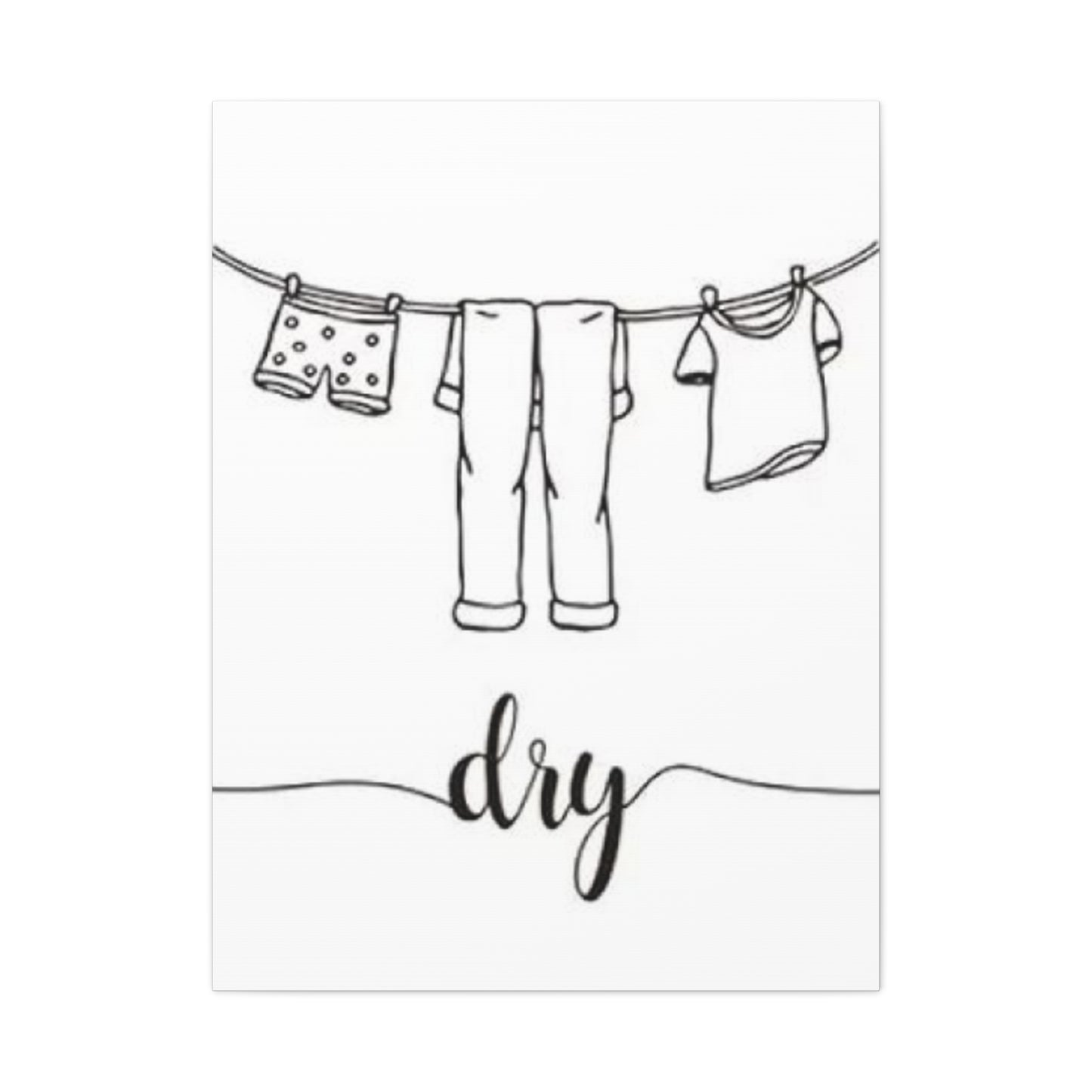 Dry Poster Laundry Wall Art & Canvas Prints