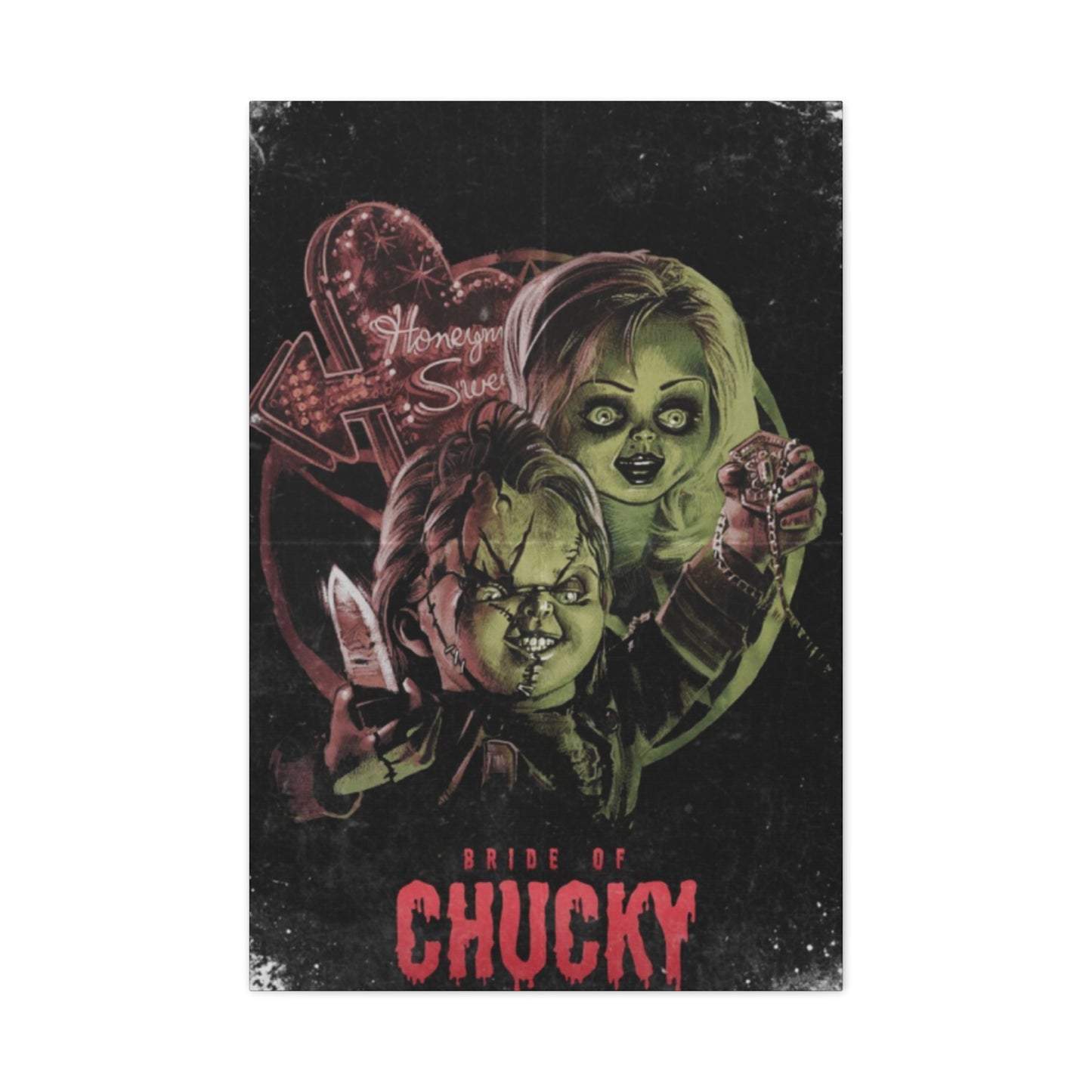 Bride of Chucky Horror Movie Poster Wall Art & Canvas Prints