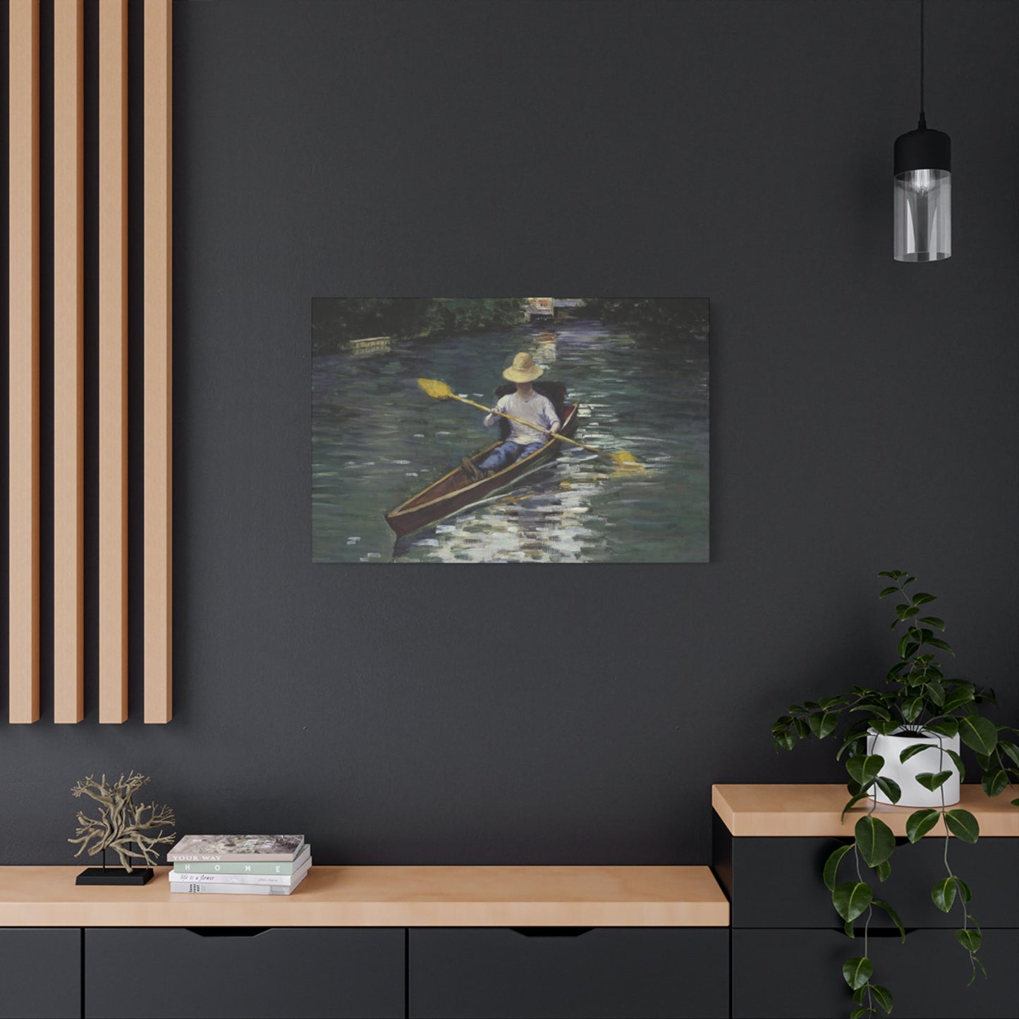 Gustav Kayaking Painting Wall Art & Canvas Prints