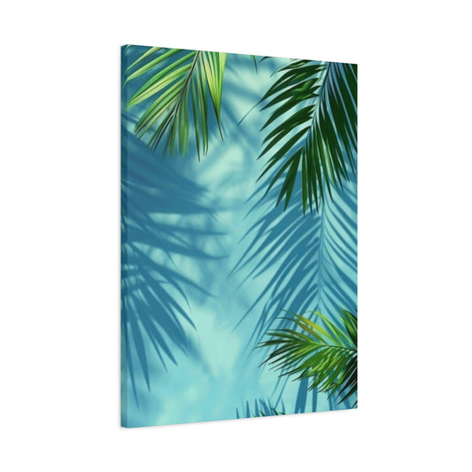 Shadow Of Palm Tree in Pool Wall Art & Canvas Prints