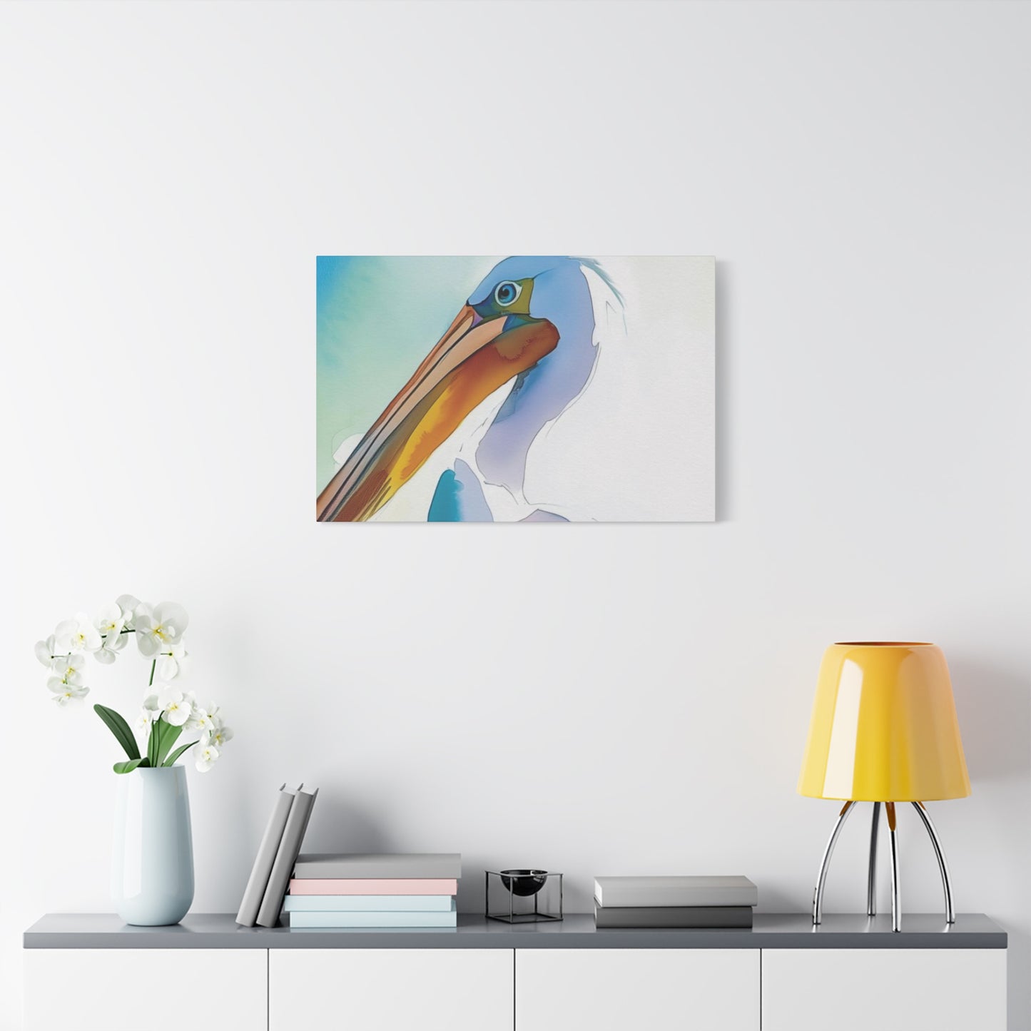 Pelican Colorful Painting Wall Art & Canvas Prints