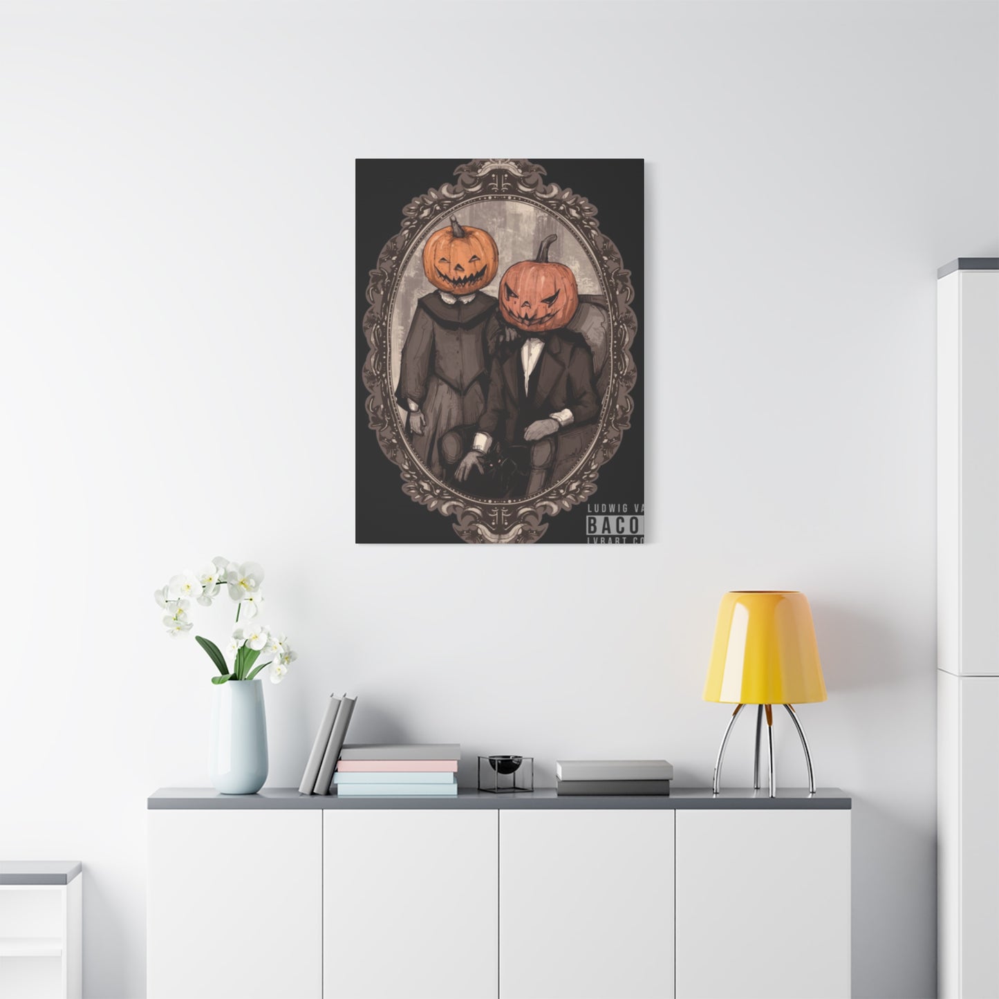 Halloween Couple Wall Art & Canvas Prints