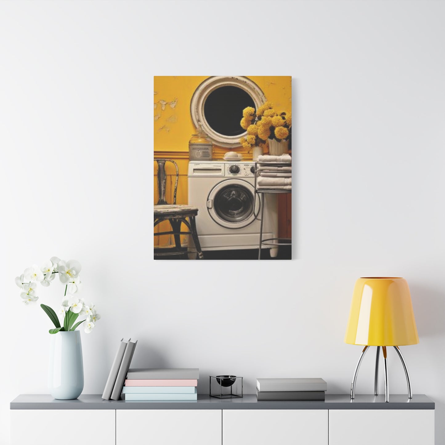 Washer in Beautiful Laundry room Wall Art & Canvas Prints