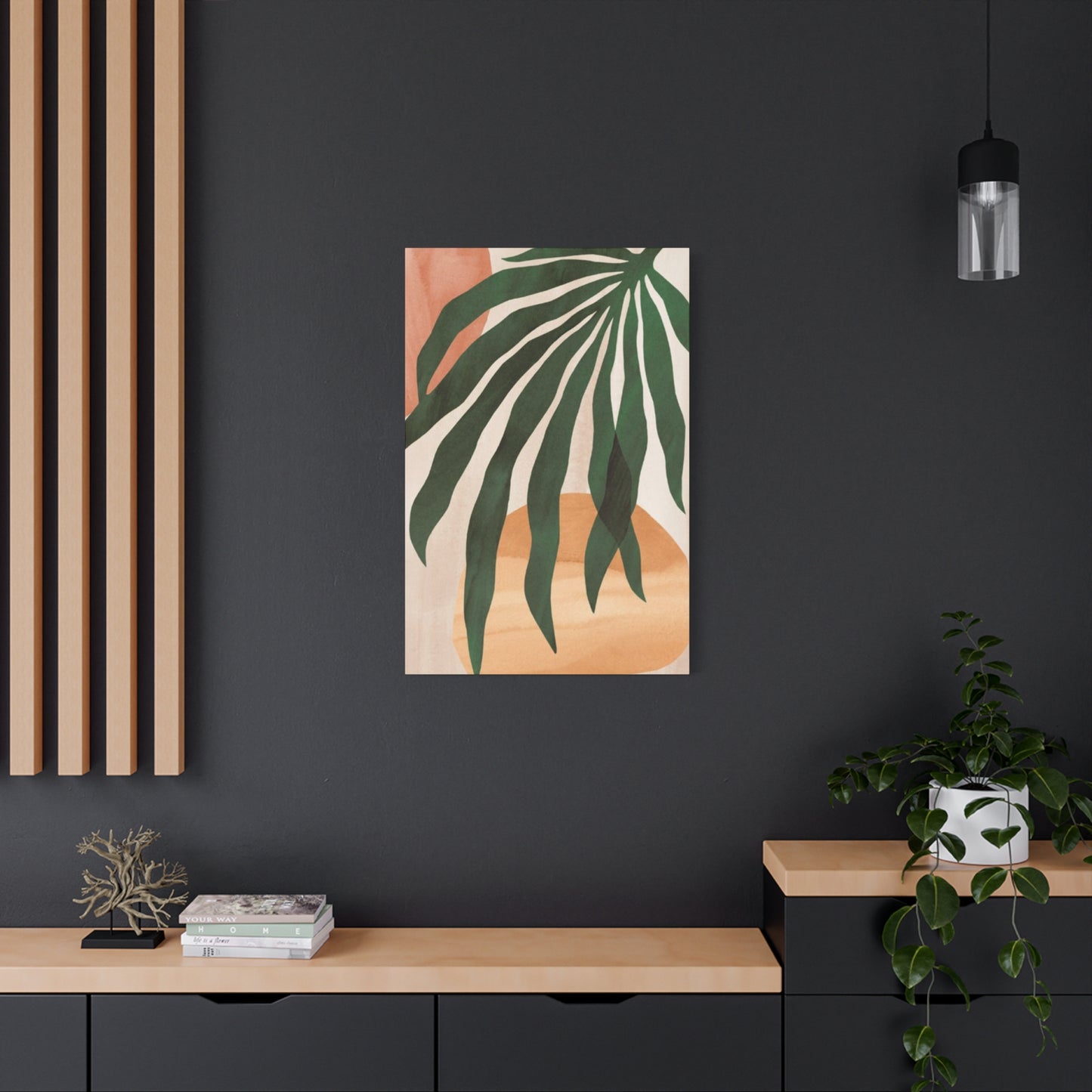 Leaves Plant Olive Green Wall Art & Canvas Prints