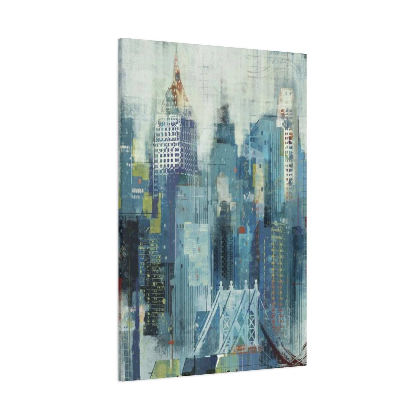 Manhattan City Skyline Painting NYC Skyline Wall Art & Canvas Prints