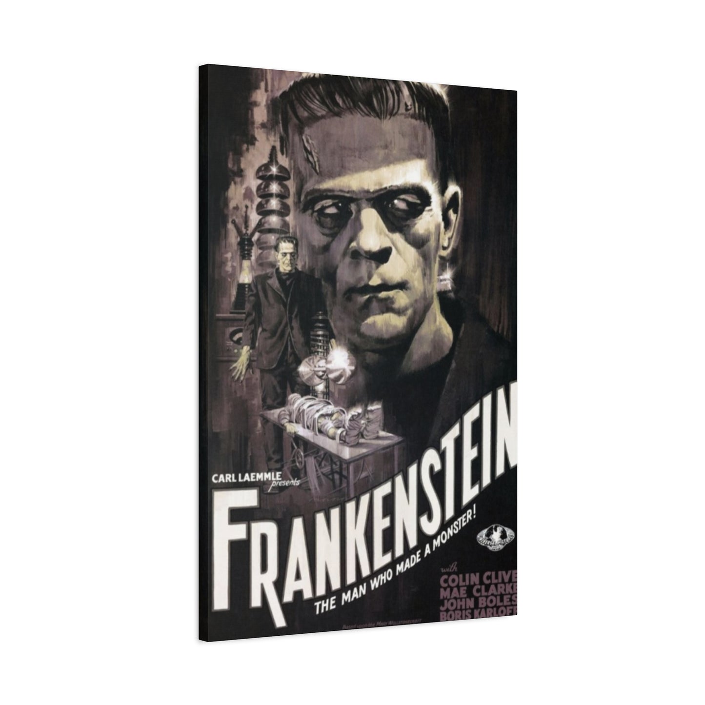 Frankenstein Horror Movie Poster Wall Art & Canvas Prints