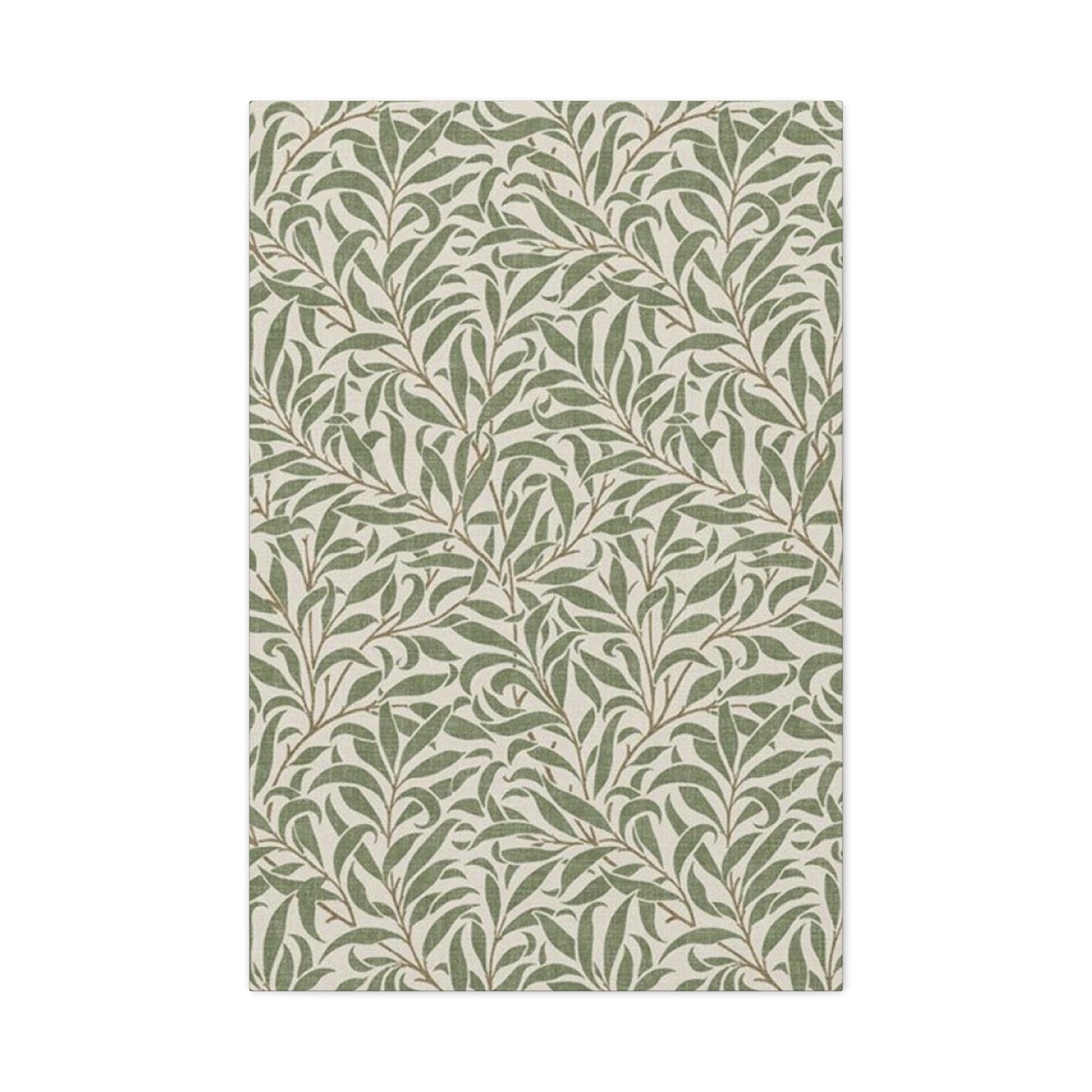 Olive Green Plant Pattern Poster Wall Art & Canvas Prints