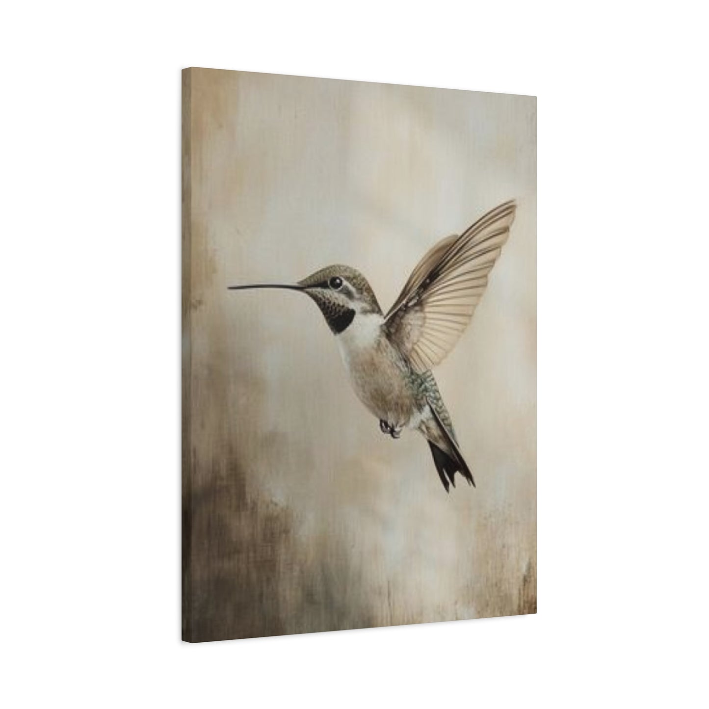 Flying Humming Bird Painting Wall Art & Canvas Prints