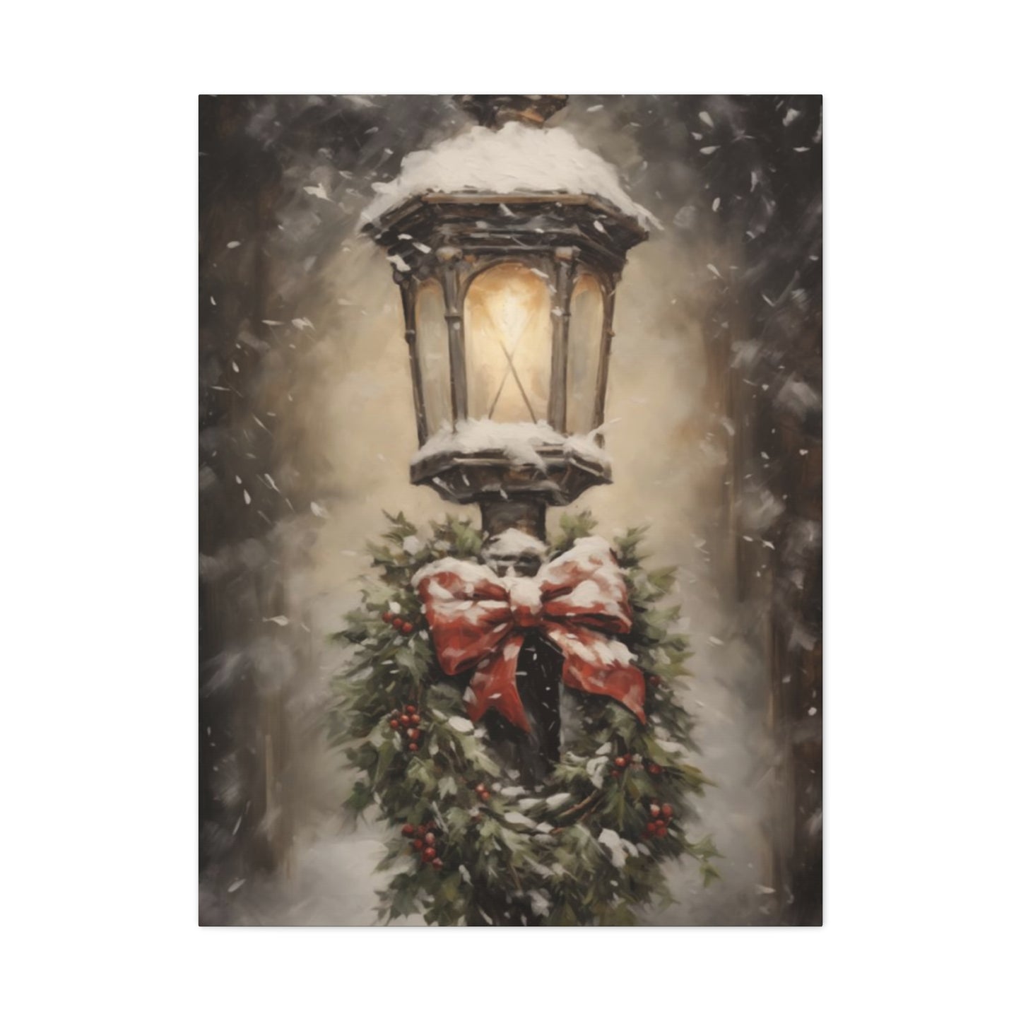 Light Pole in Winters Wall Art & Canvas Prints