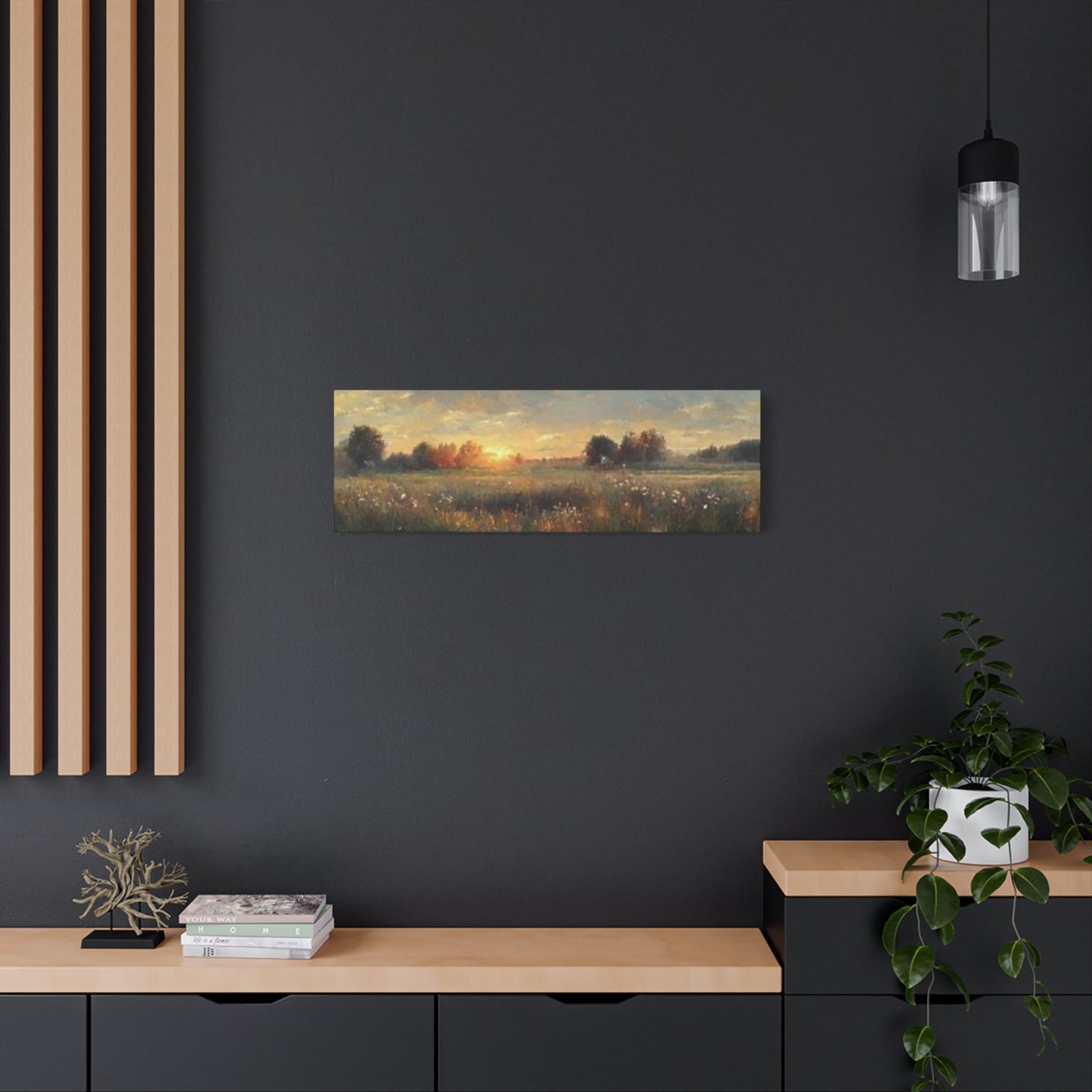 Sunrise In Lush Green Wildlife Panoramas Wall Art & Canvas Prints