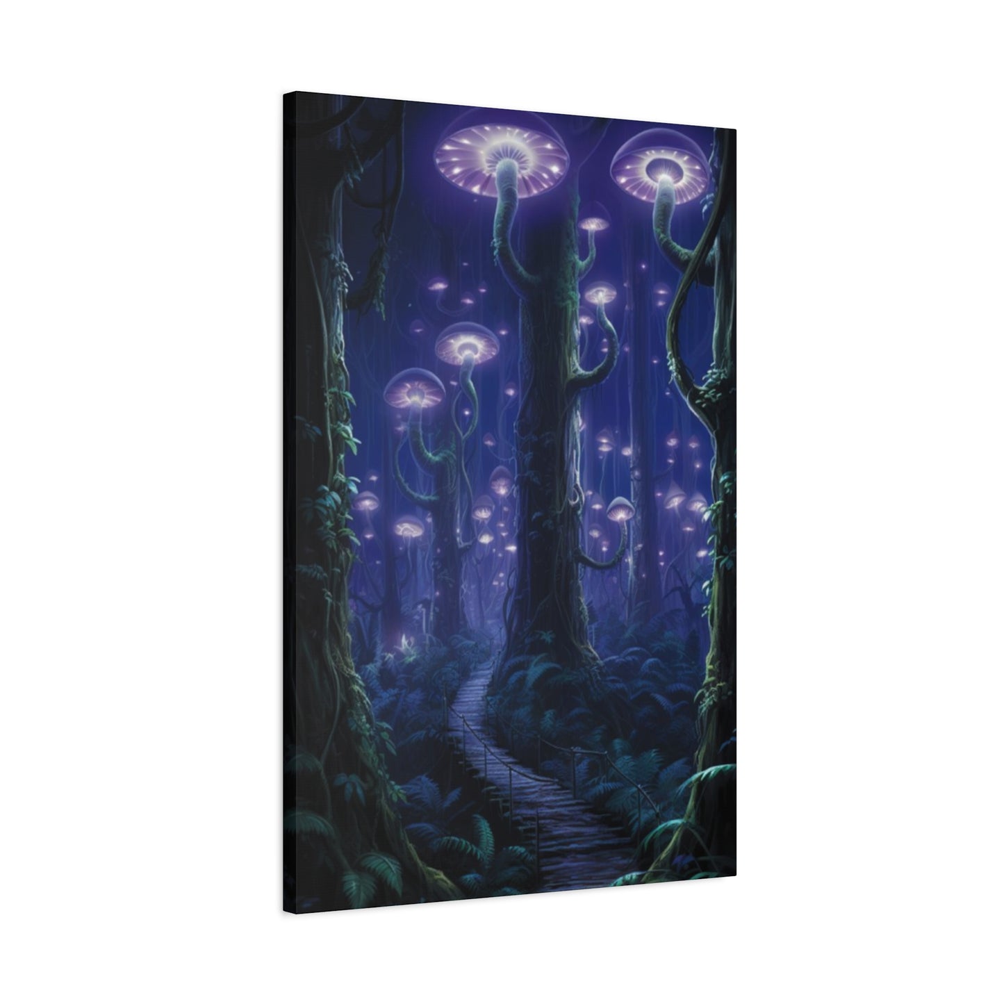 Glowing Mushroom Forest Wall Art & Canvas Prints