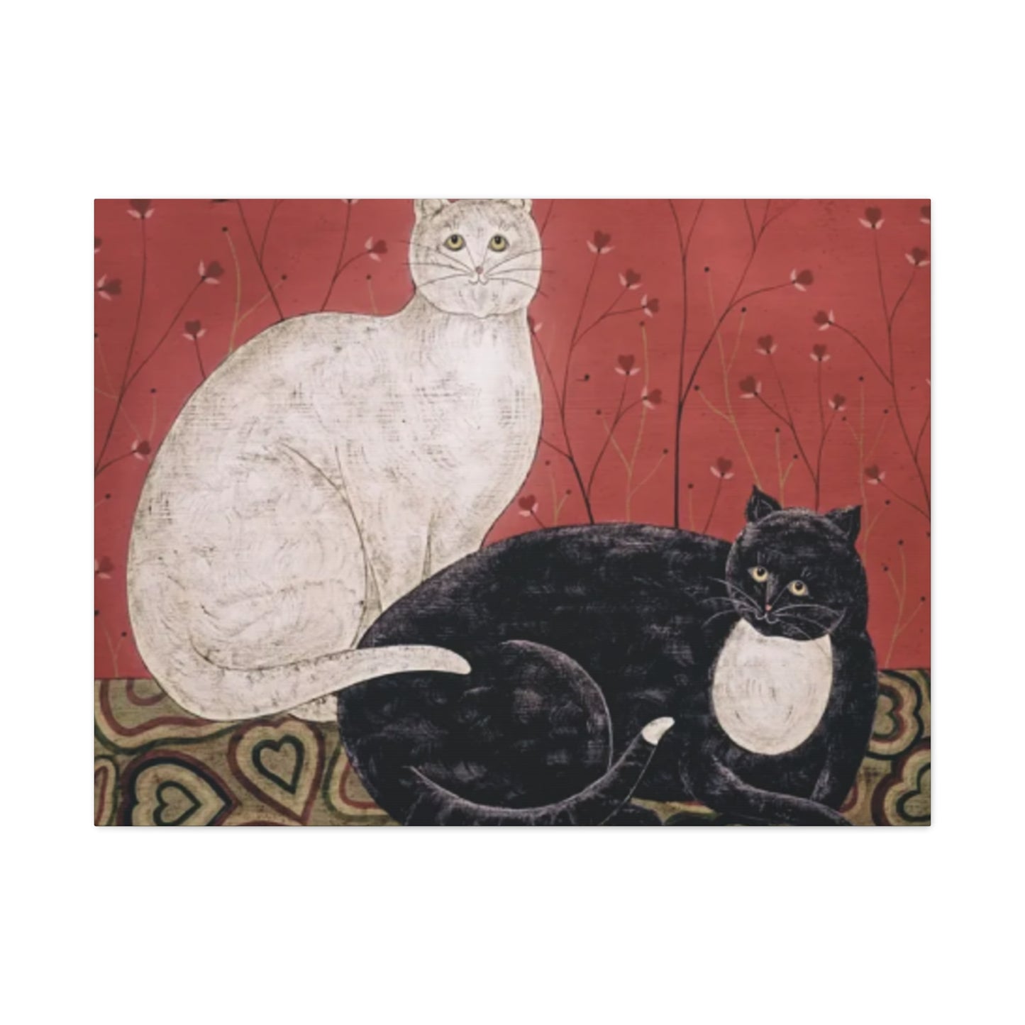 Black & White Cat Kimble Warren Wall Art & Canvas Prints