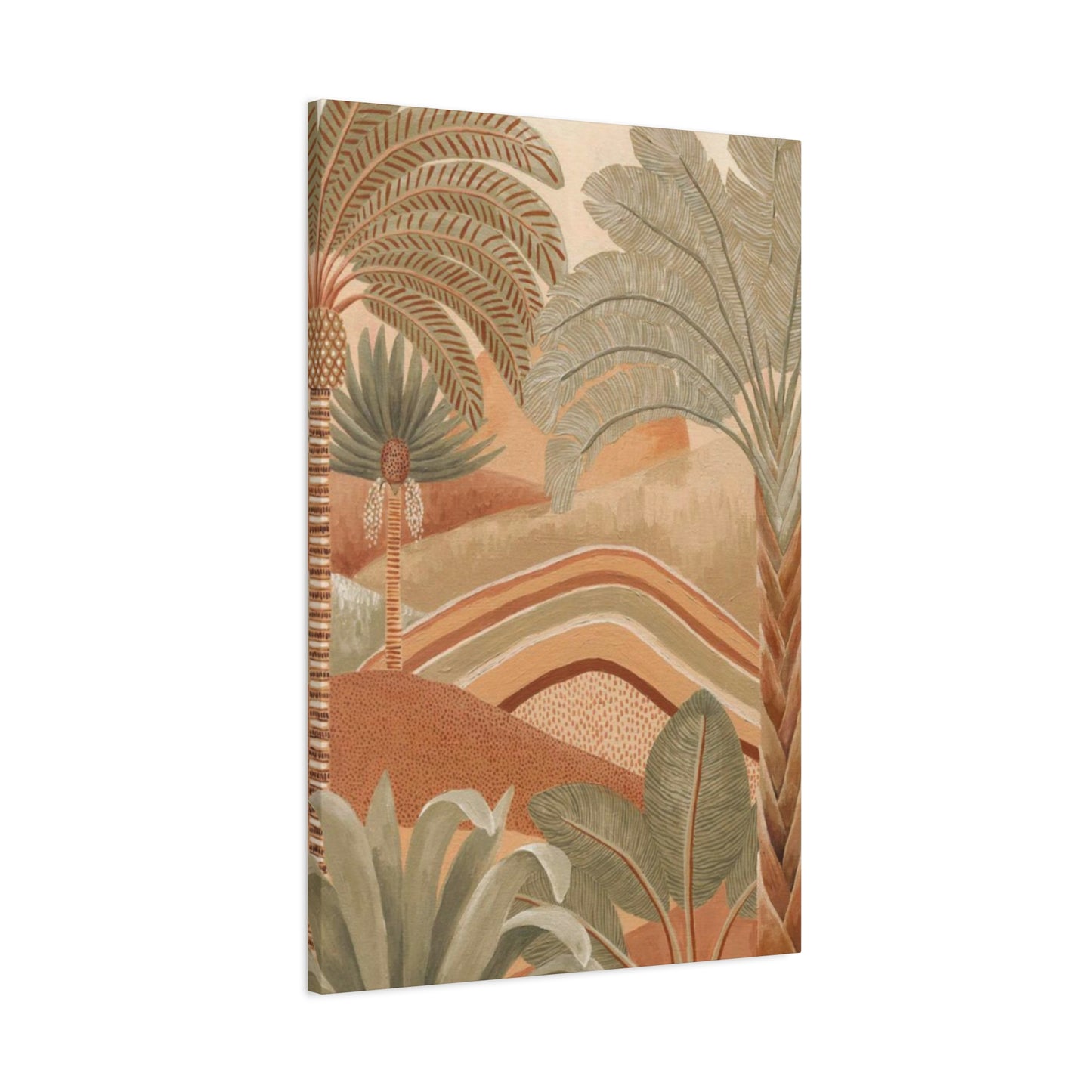 Brown & Green Palm Tree Wall Art & Canvas Prints