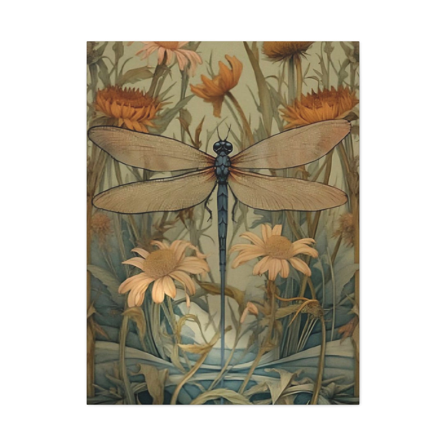 Brown Wing Dragonfly Wall Art & Canvas Prints