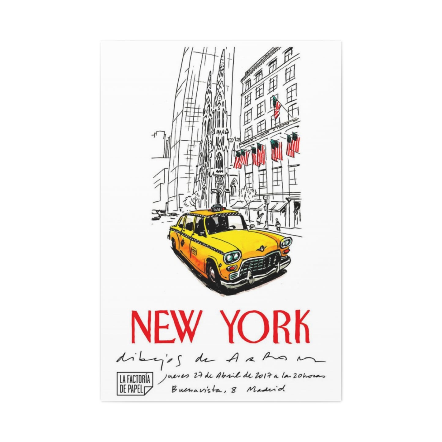 Yellow Taxi Of New York City Wall Art & Canvas Prints