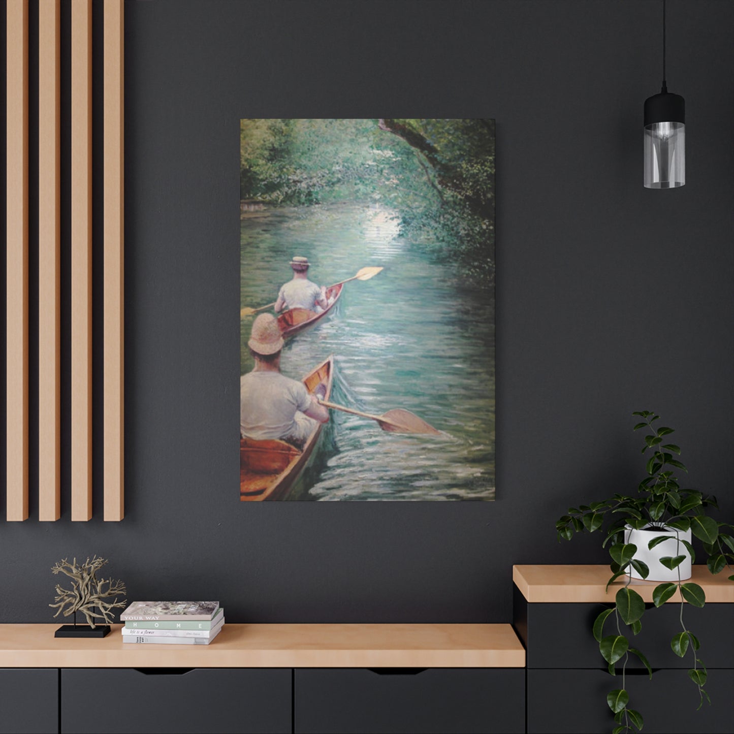 Gustav Kayaking Painting Wall Art & Canvas Prints