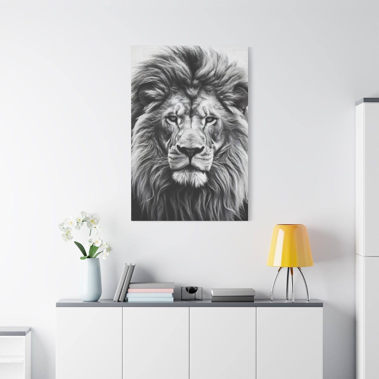 Lion BW Wall Art & Canvas Prints