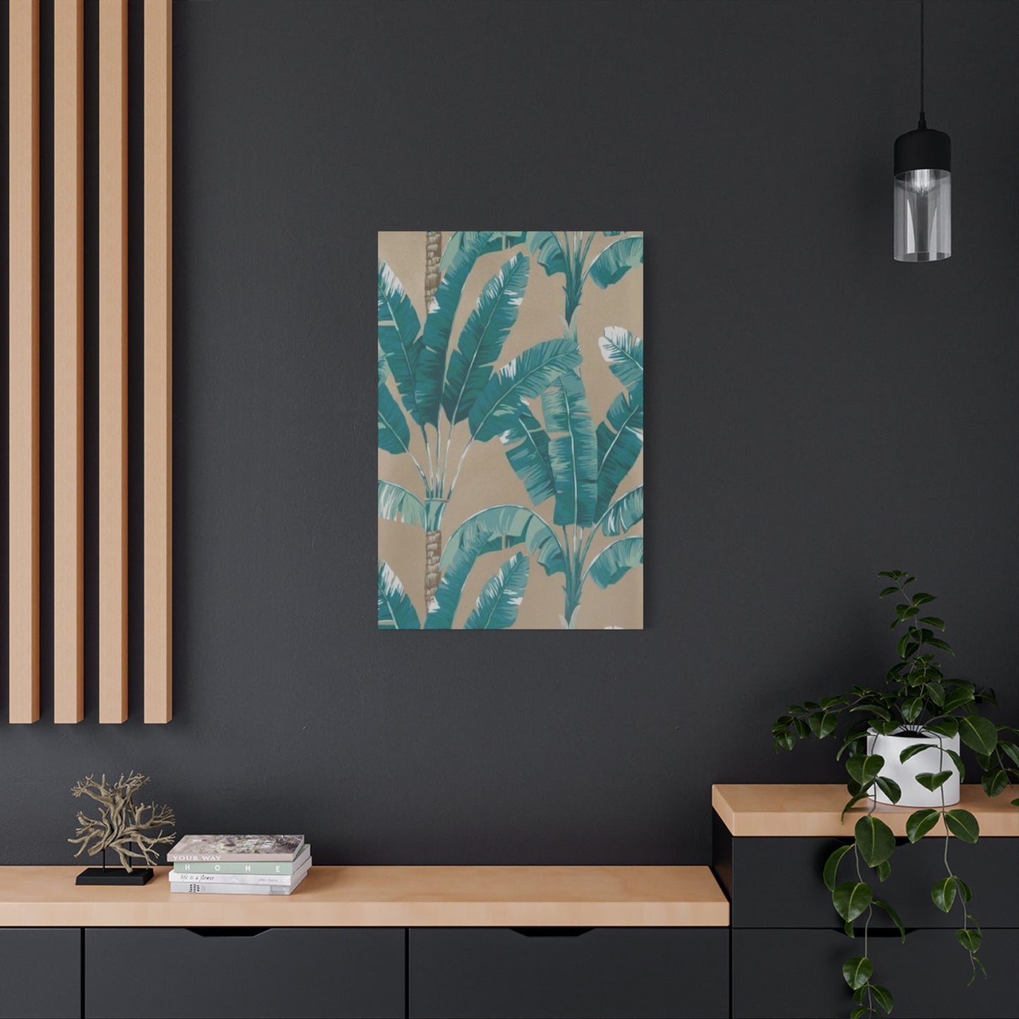 Negative Image Palm Tree Wall Art & Canvas Prints