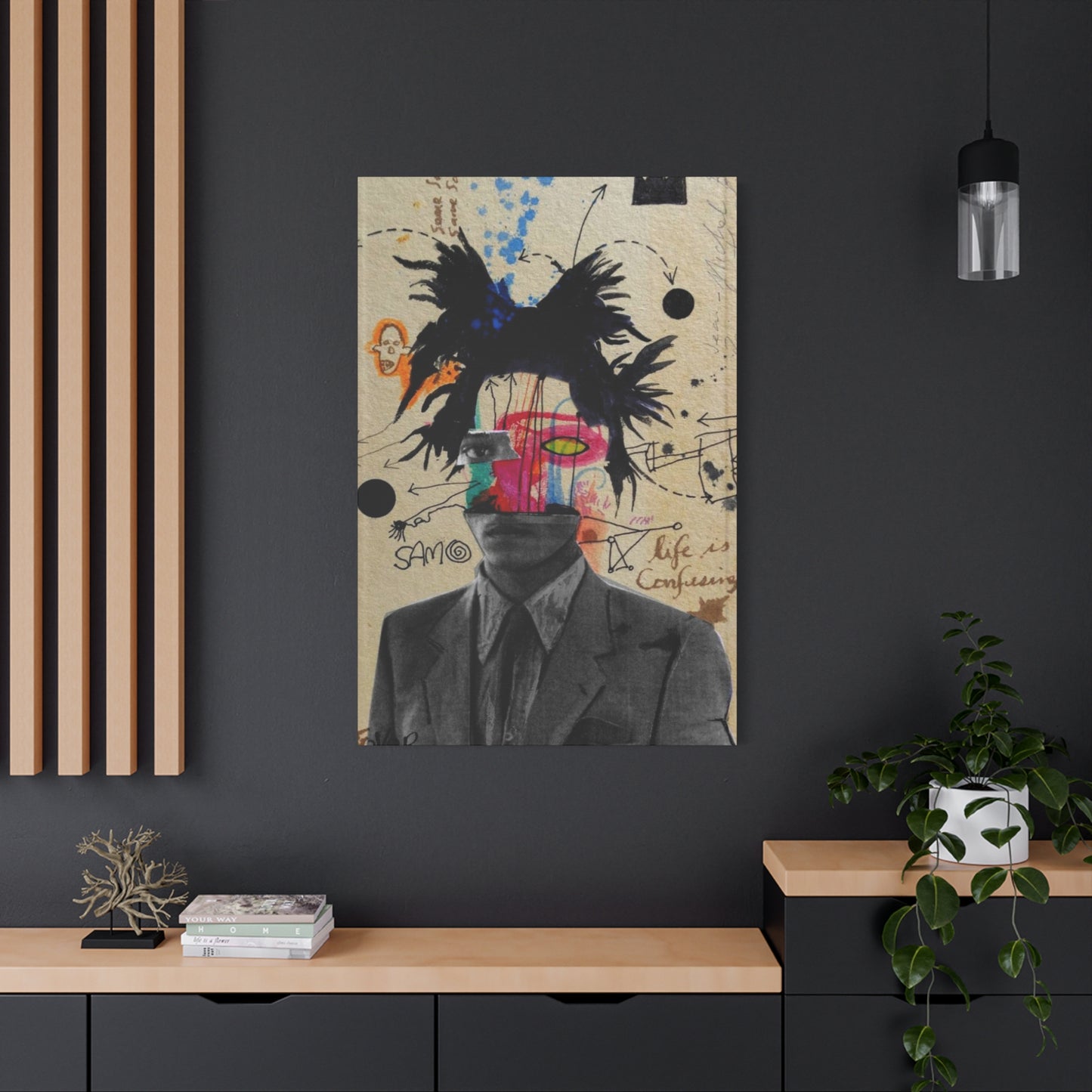 Men Abstract Mixed Media Wall Art & Canvas Prints