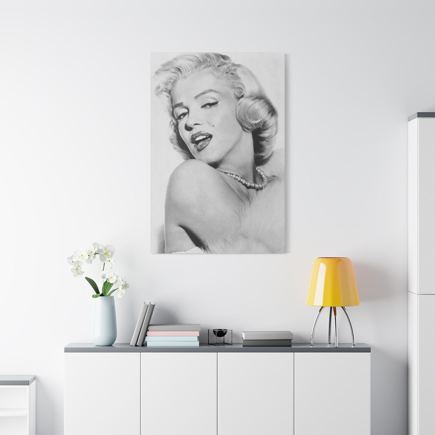 Monochrome Beautiful Marilyn Monroe Wall Art & Canvas Prints