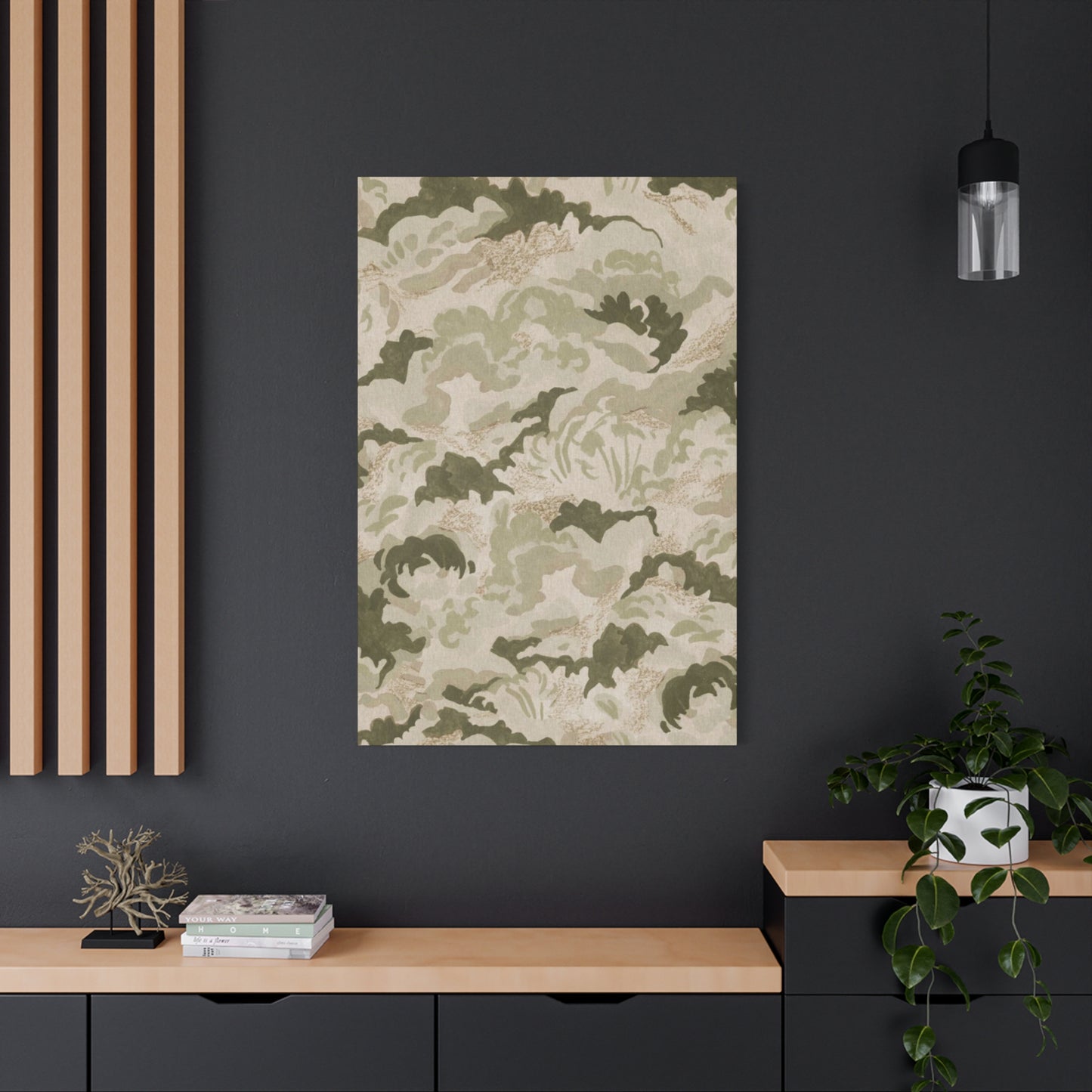 Olive Green Texture Patterns Wall Art & Canvas Prints