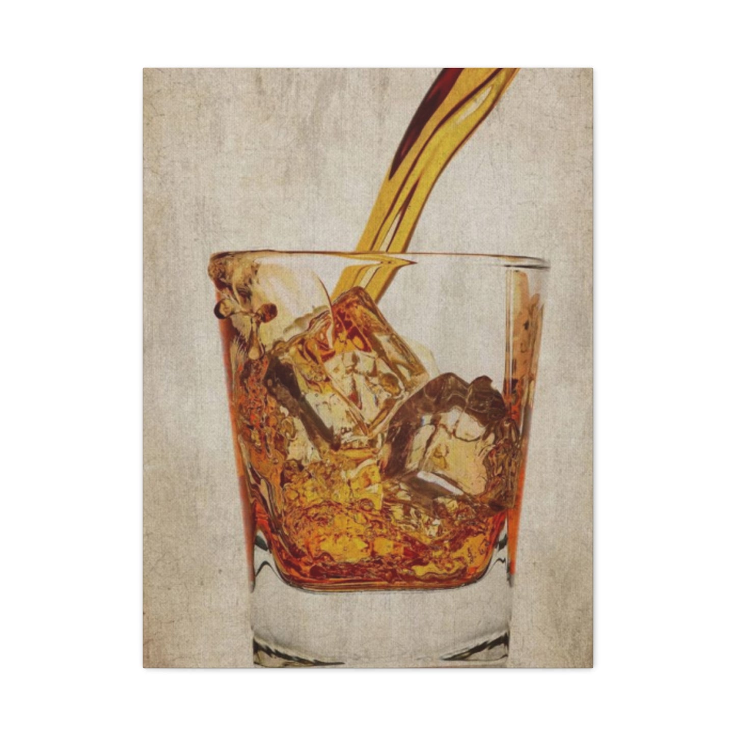 Whiskey Pouring Man Cave Decor Wall Art & Canvas Prints