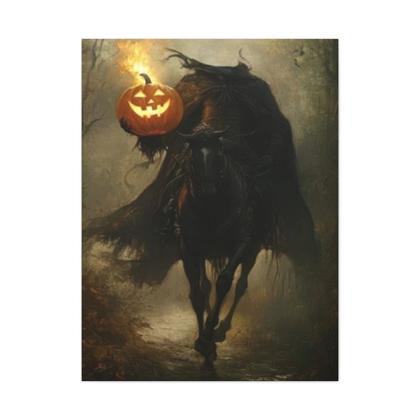 Halloween Horse Rider Wall Art & Canvas Prints