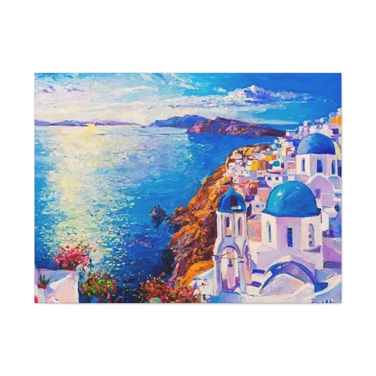 Greece Bird Eye View Wall Art & Canvas Prints