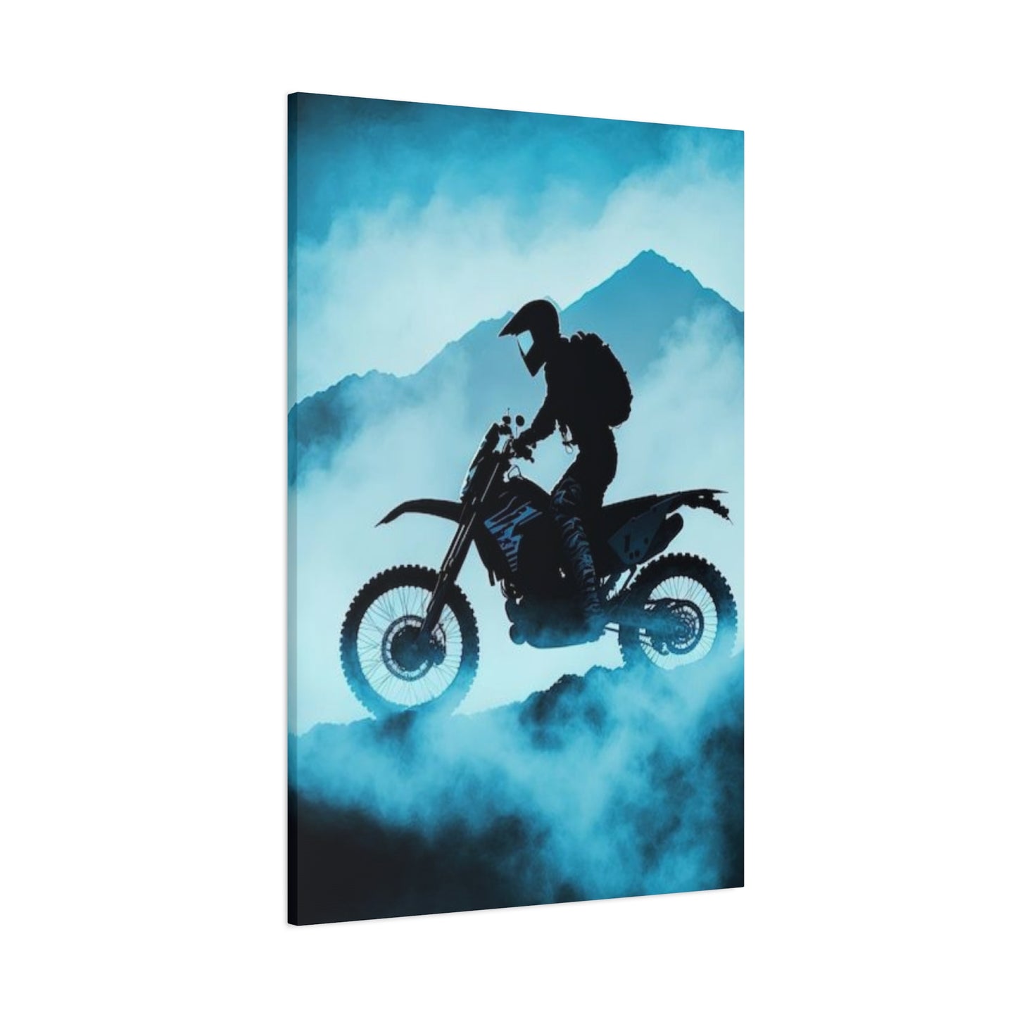 Mountain Biking Motorcycle Wall Art & Canvas Prints