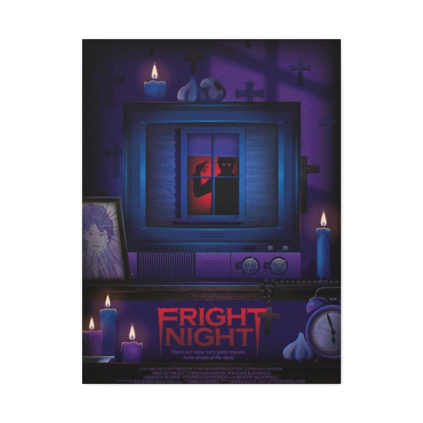 Fright Night Horror Movie Poster Wall Art & Canvas Prints