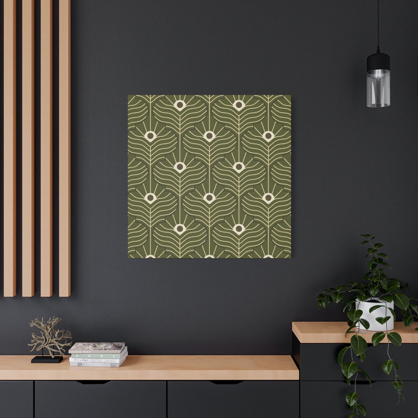 Green Pattern In Moroccan Wall Art & Canvas Prints