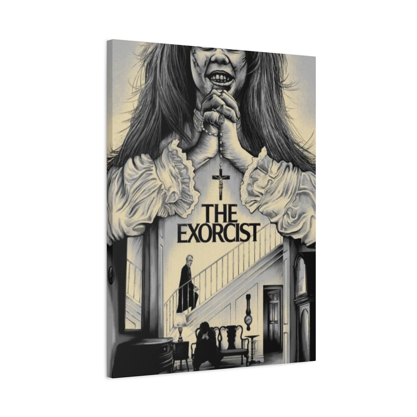 The Exorcist Horror Movie Poster Wall Art & Canvas Prints