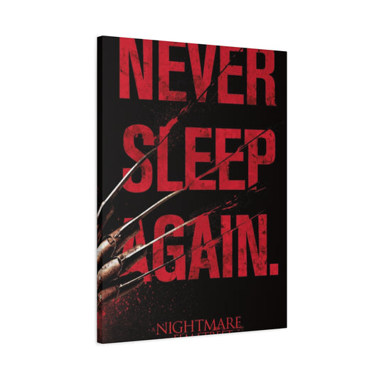 Never Sleep Again Horror Wall Art & Canvas Prints