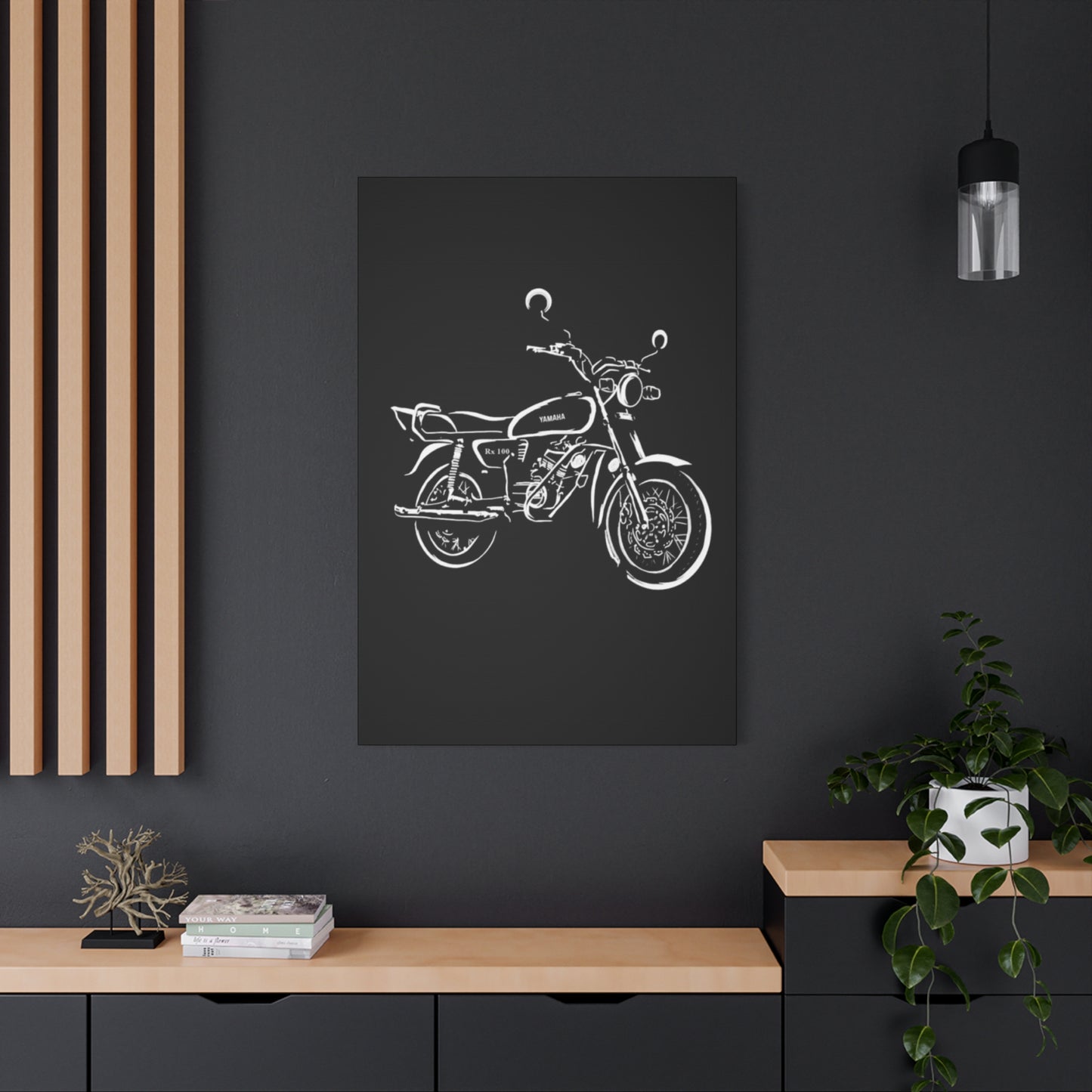 Yamaha RX100 Poster Motorcycle Wall Art & Canvas Prints