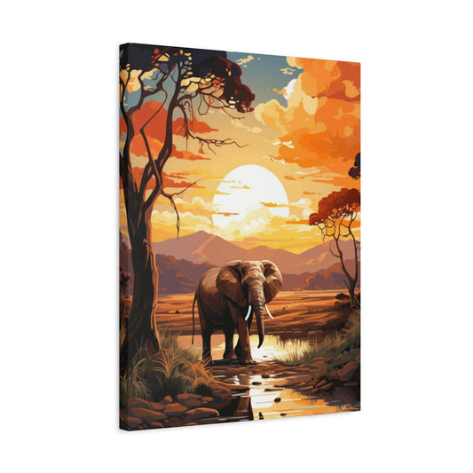 Elephant in Africa Wall Art & Canvas Prints