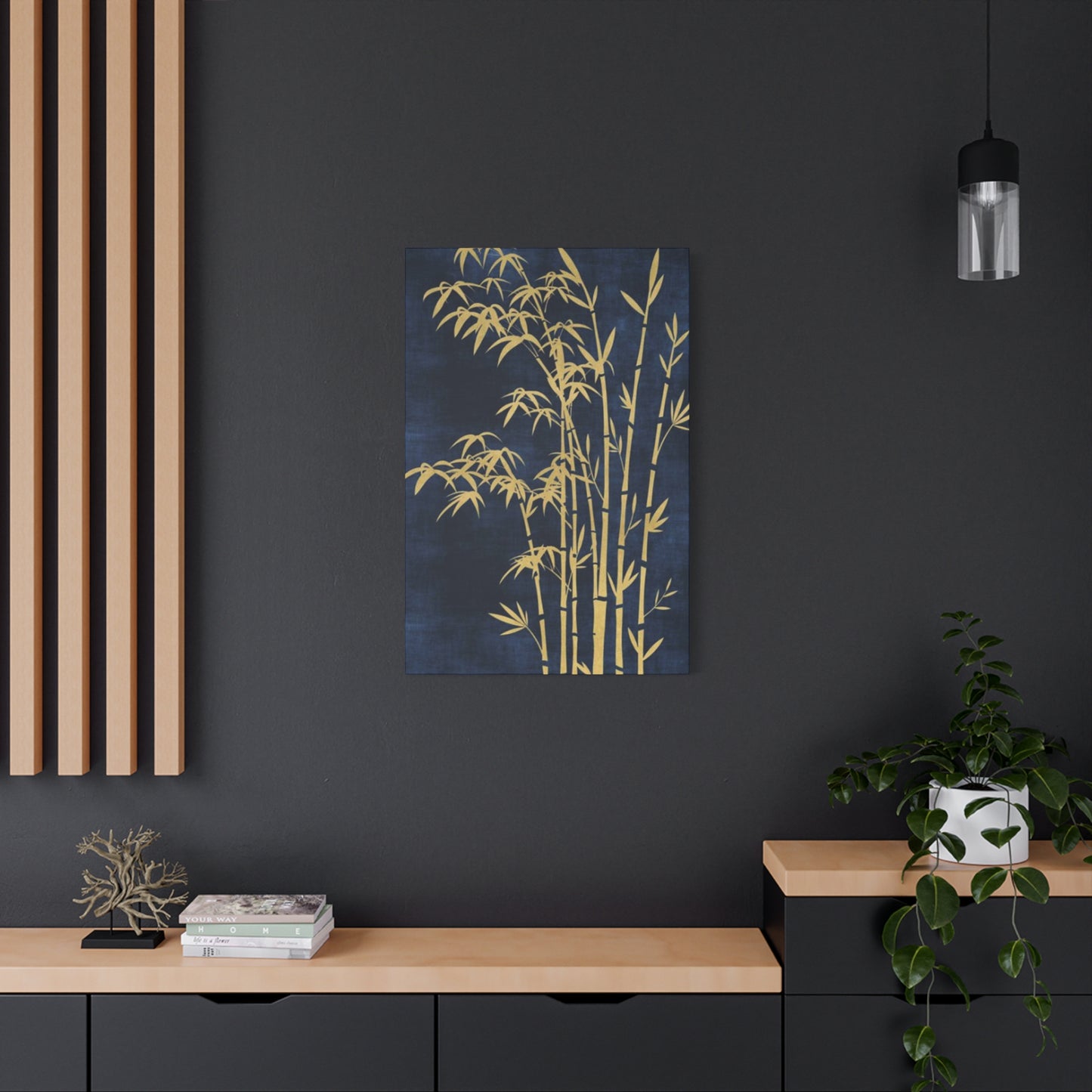 Golden Plant Art Wall Art & Canvas Prints