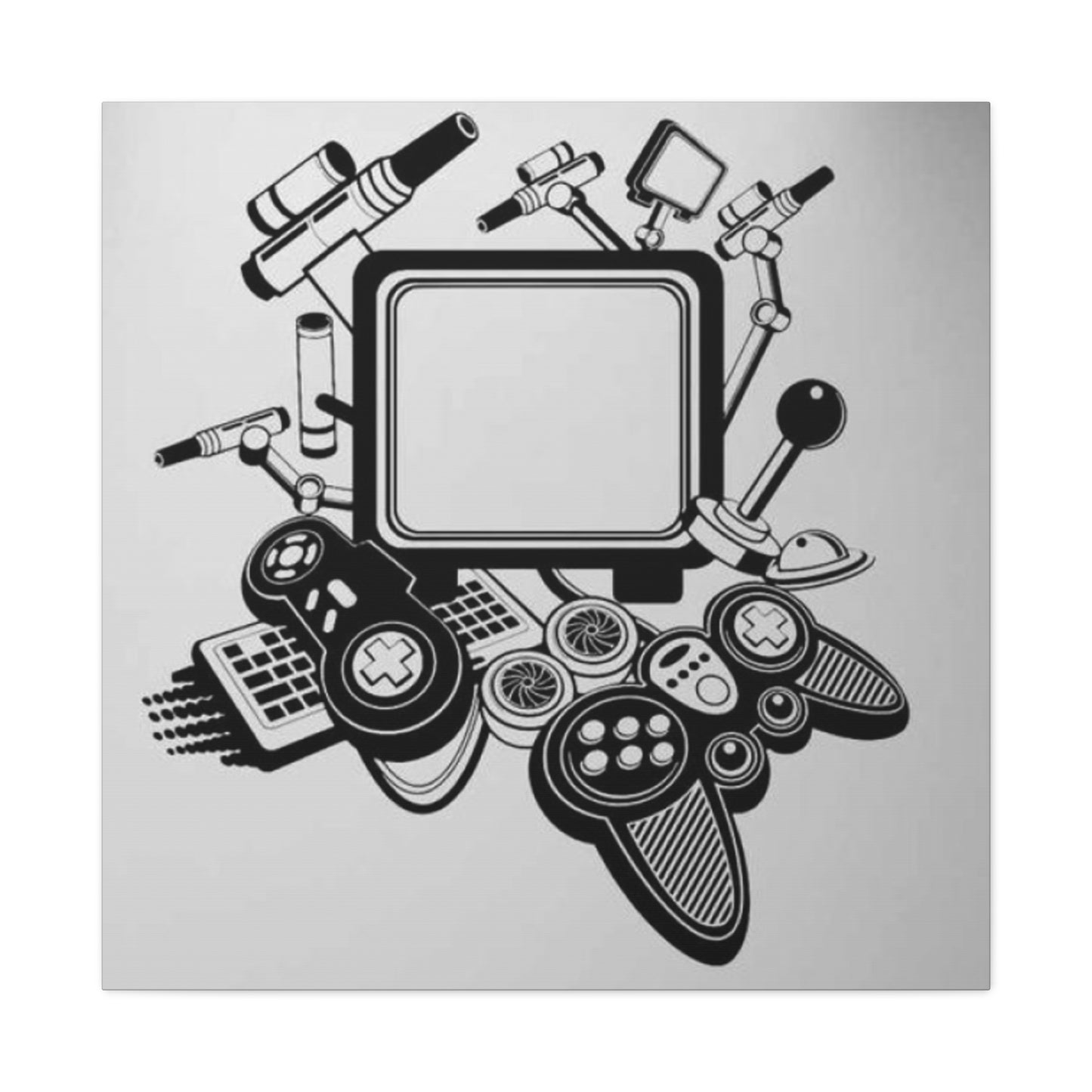 Gaming Doodle Wall Art & Canvas Prints