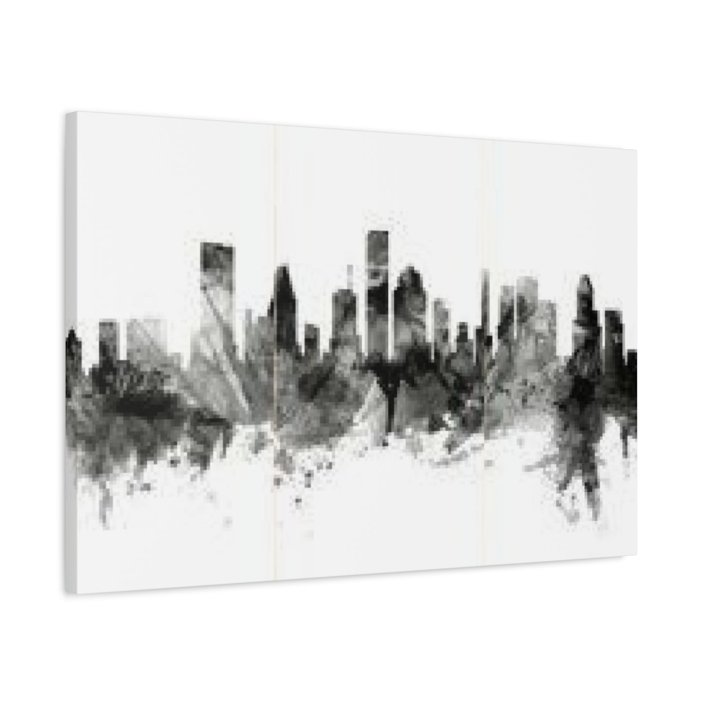 Black & White Houston Skylines Wall Art & Canvas Prints