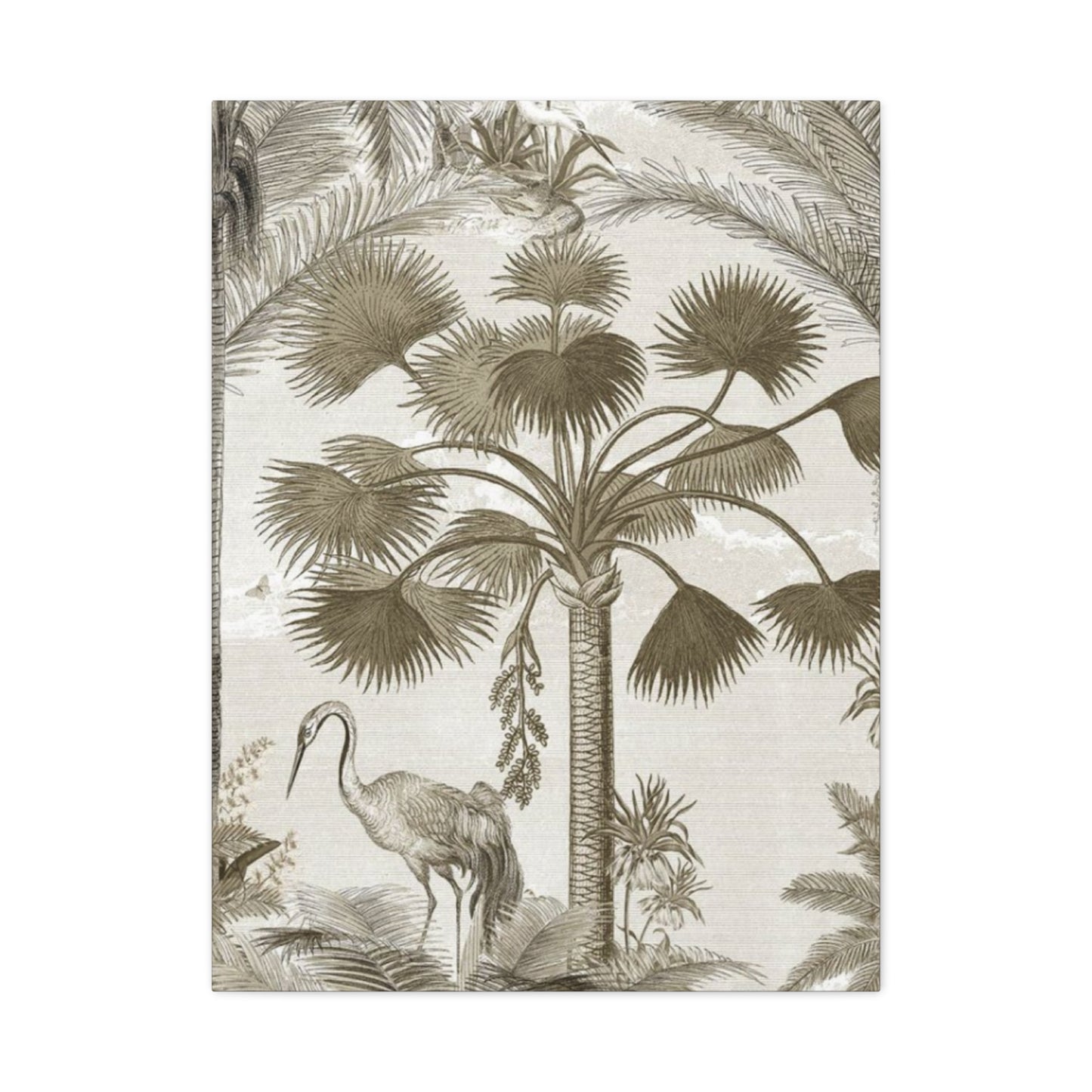 Palm Tree & Animals In Wildlife Wall Art & Canvas Prints