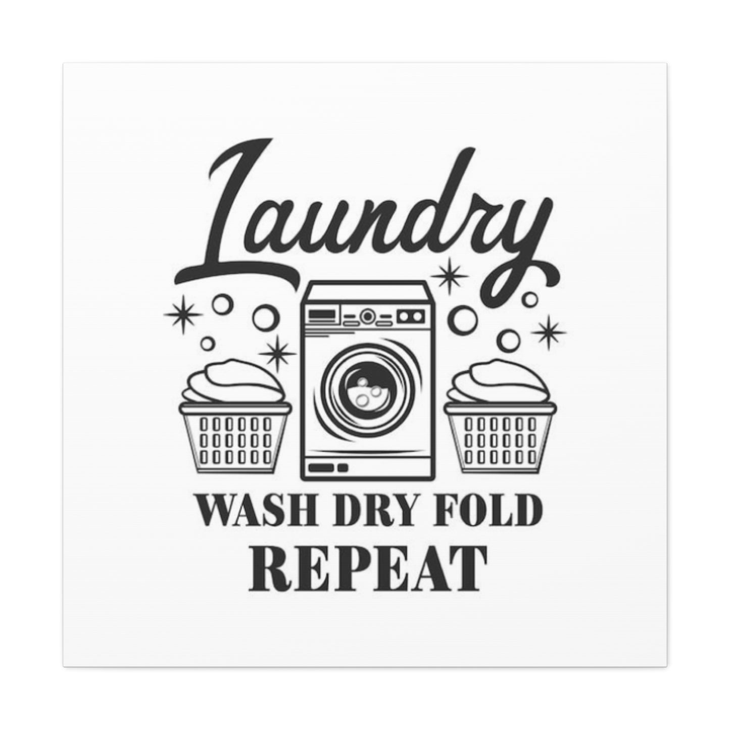 Laundry Repeat Poster Wall Art & Canvas Prints