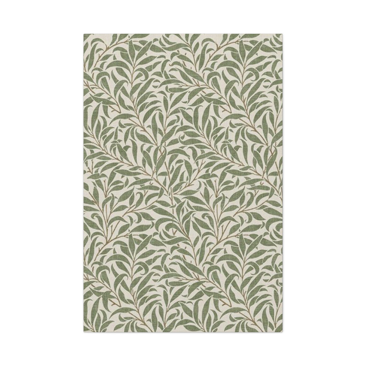 Olive Green Plant Pattern Poster Wall Art & Canvas Prints