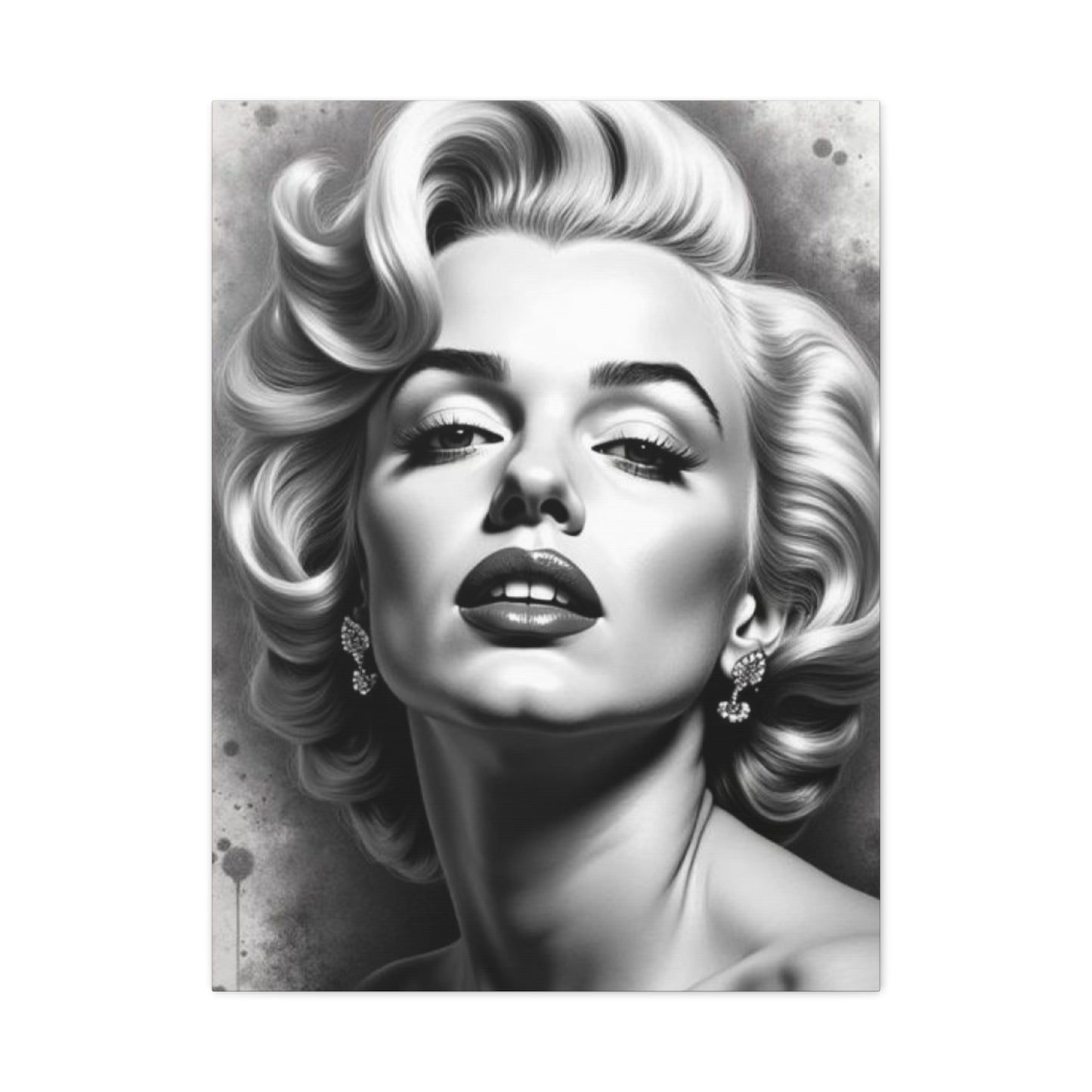 Monochrome Beautiful Marilyn Monroe Wall Art & Canvas Prints