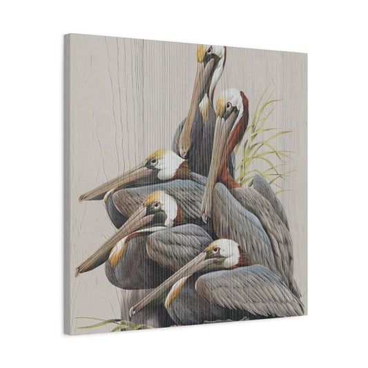 Pelican Family Poster Wall Art & Canvas Prints